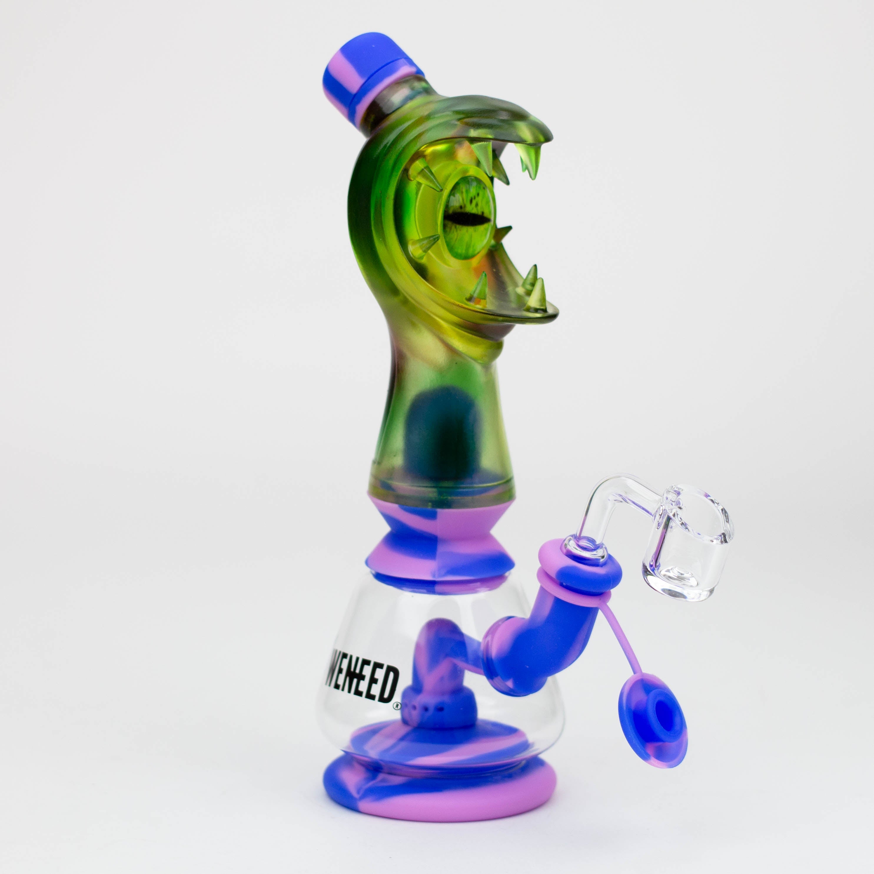 WENEED®- 9'' Leak Proof Monster Eyes Silicone Rig