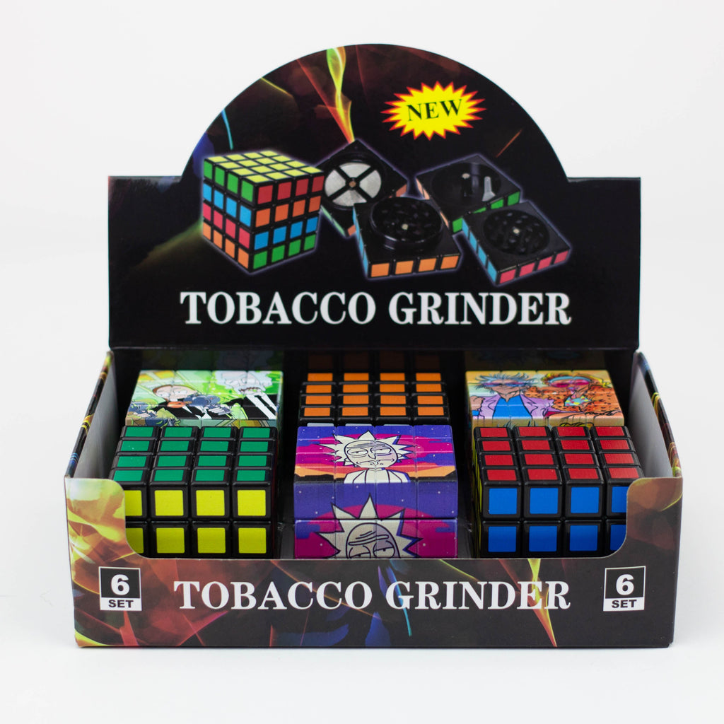 Cartoon Cube Herb Grinder Box of 6