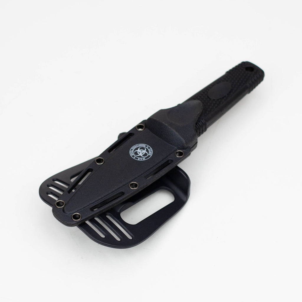7.75" Zomb-War Black Boot Hunting Knife with Sheath [8162]