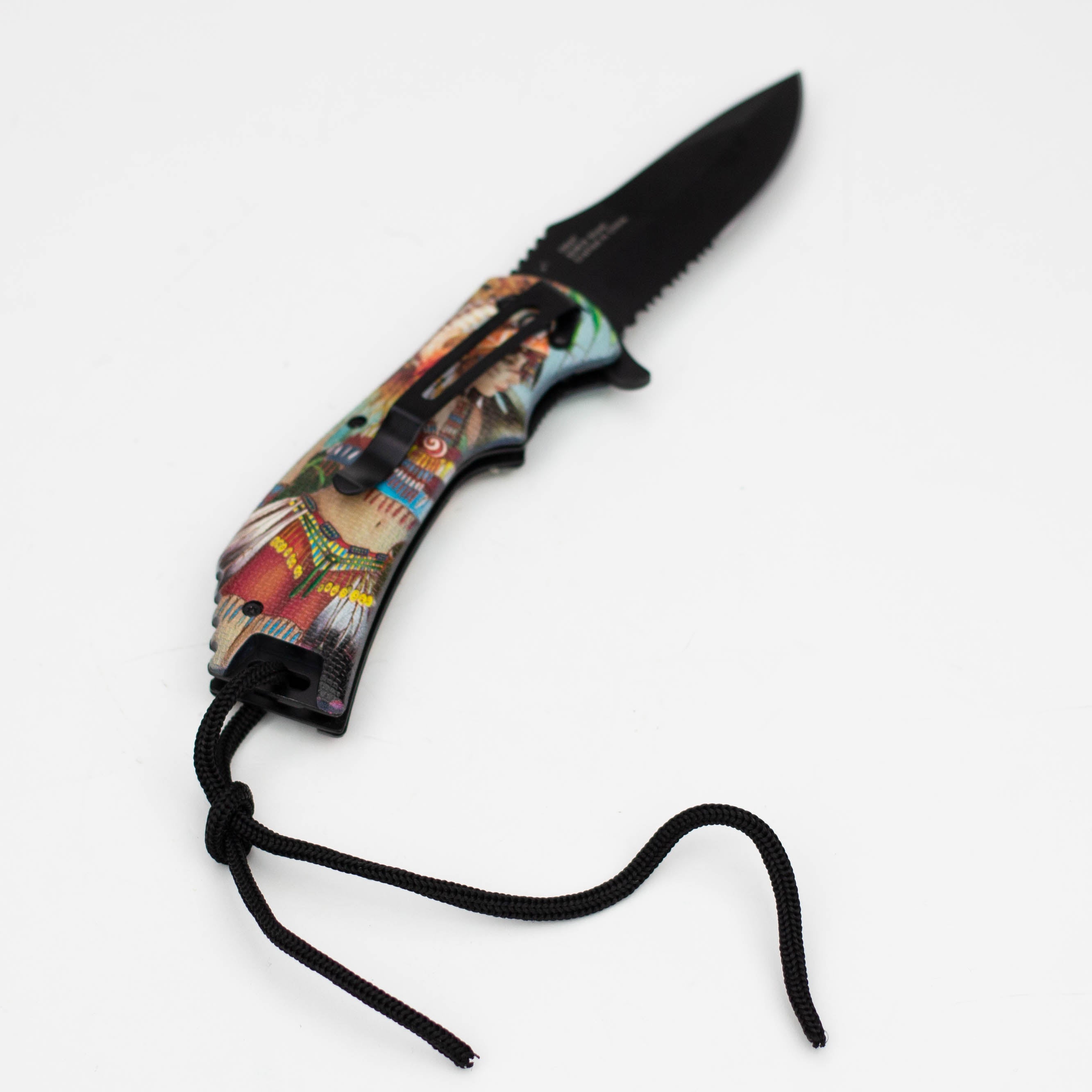 8.5" Defender-Xtreme  Native Warrior Folding Knife  [13547]