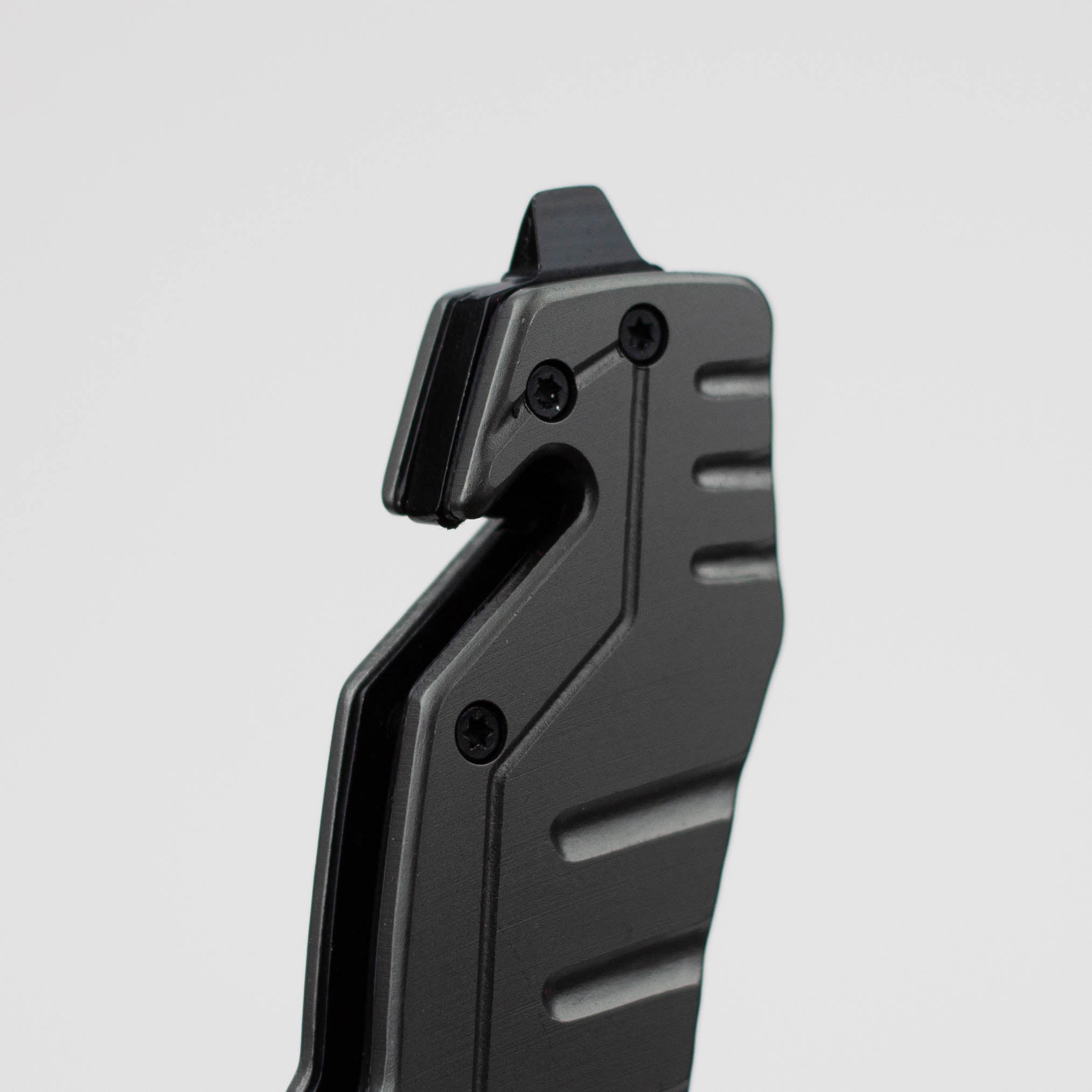 8″ Hunt Down Grey Folding Knife with Belt Clip [7838]