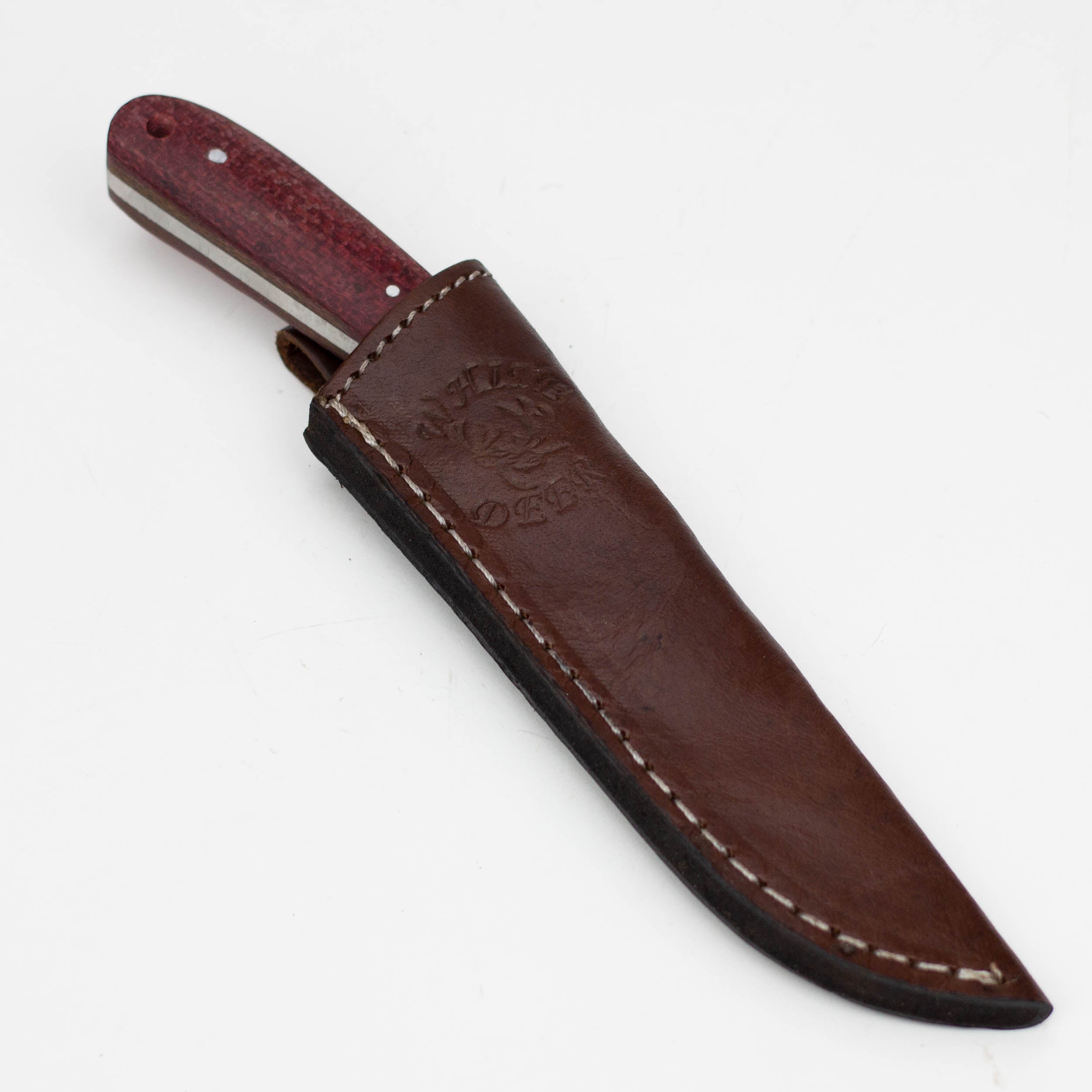 White Deer Skinner Knife  Hunters Micarta Grip Drop Point  [WD9408]