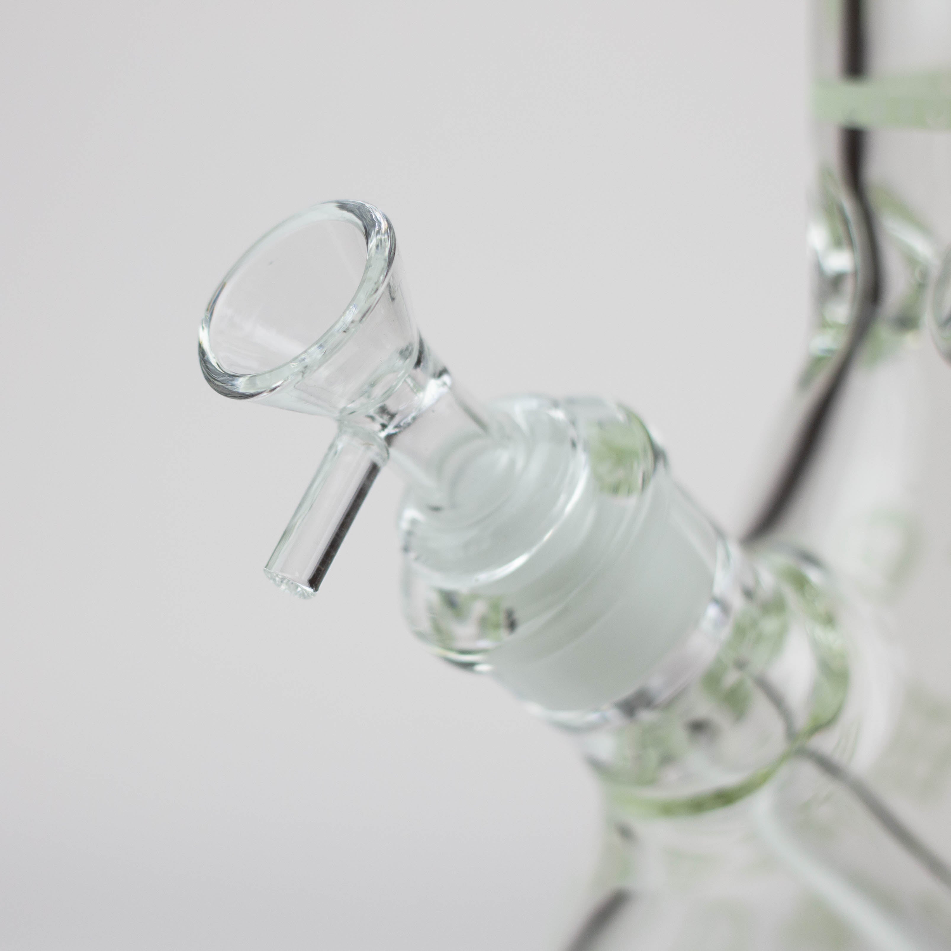 14" Luxury Pattern glow in the dark / 7mm / glass beaker bong [CH-107]