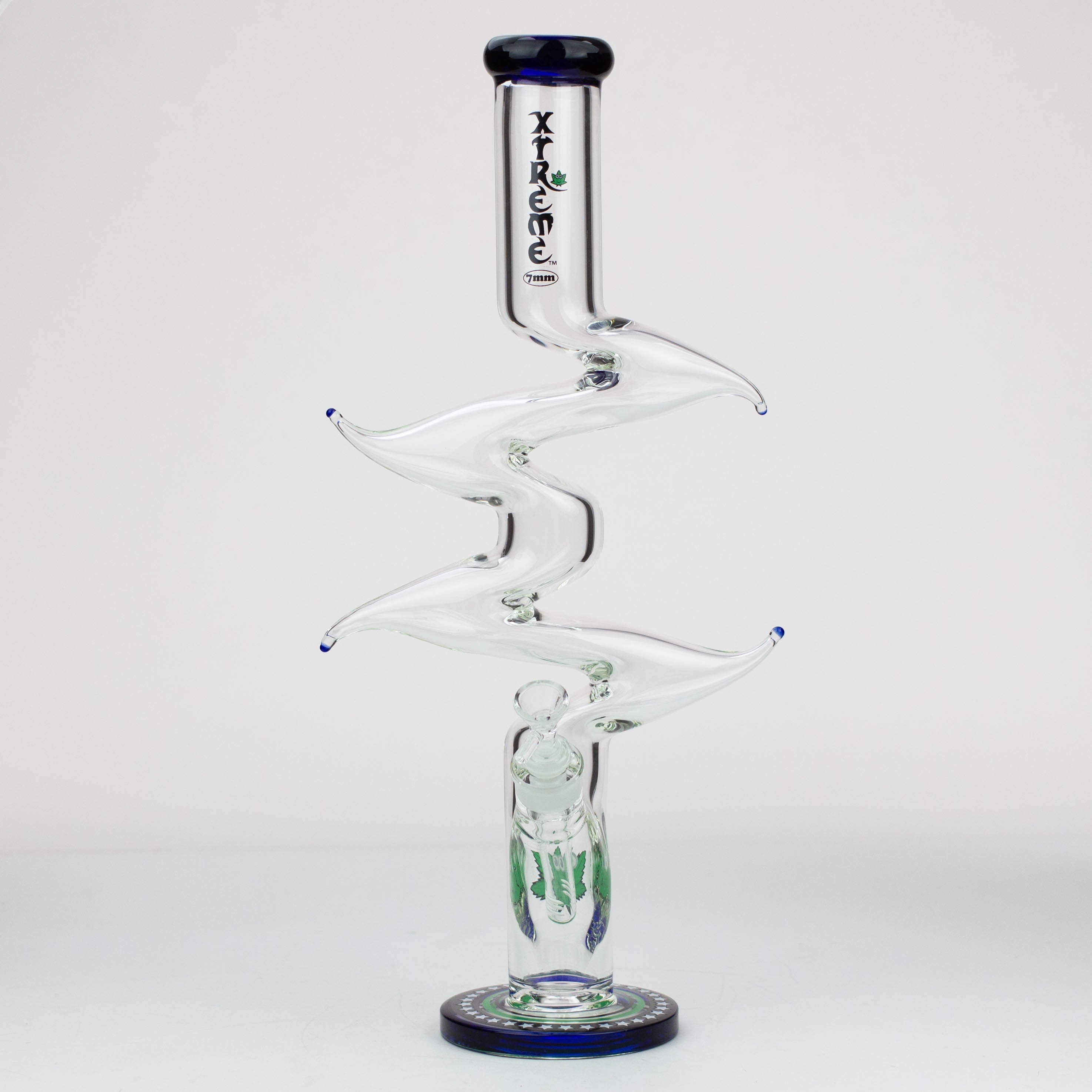 20" Xtream Zig-zag 7 mm glass water bong [XTR333]