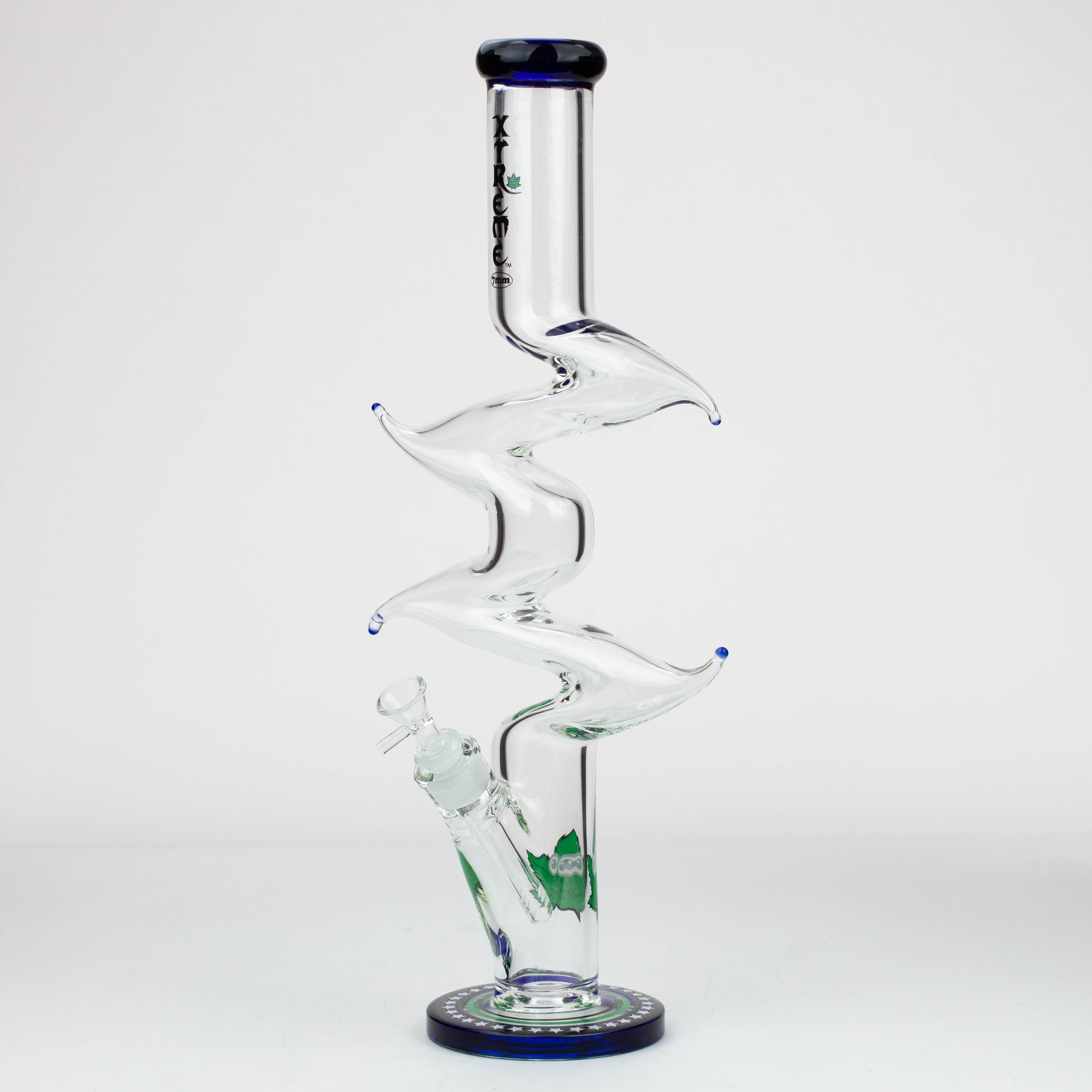 20" Xtream Zig-zag 7 mm glass water bong [XTR333]