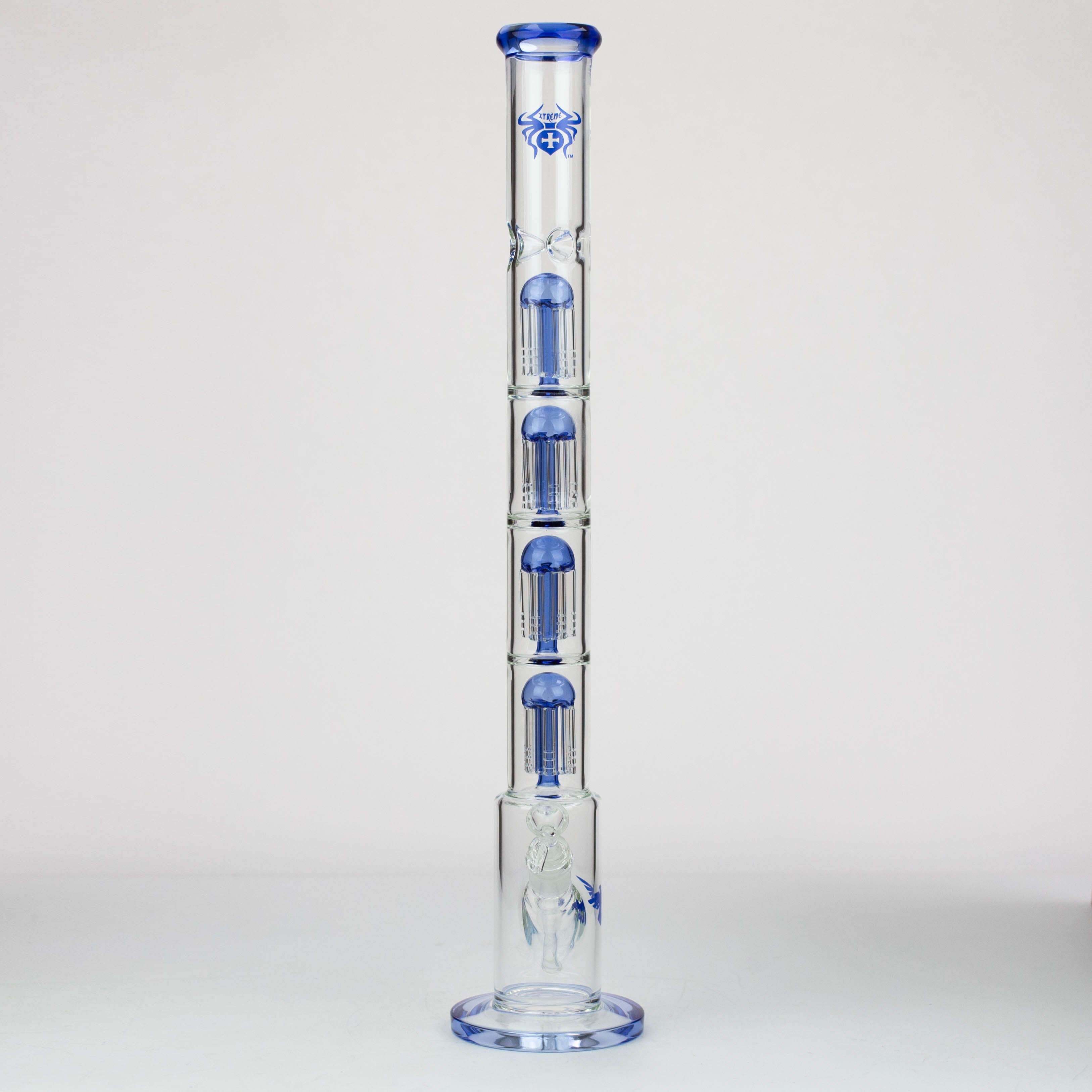 26" Xtreme Quad-percolator 7 mm glass Bong [XTR411]