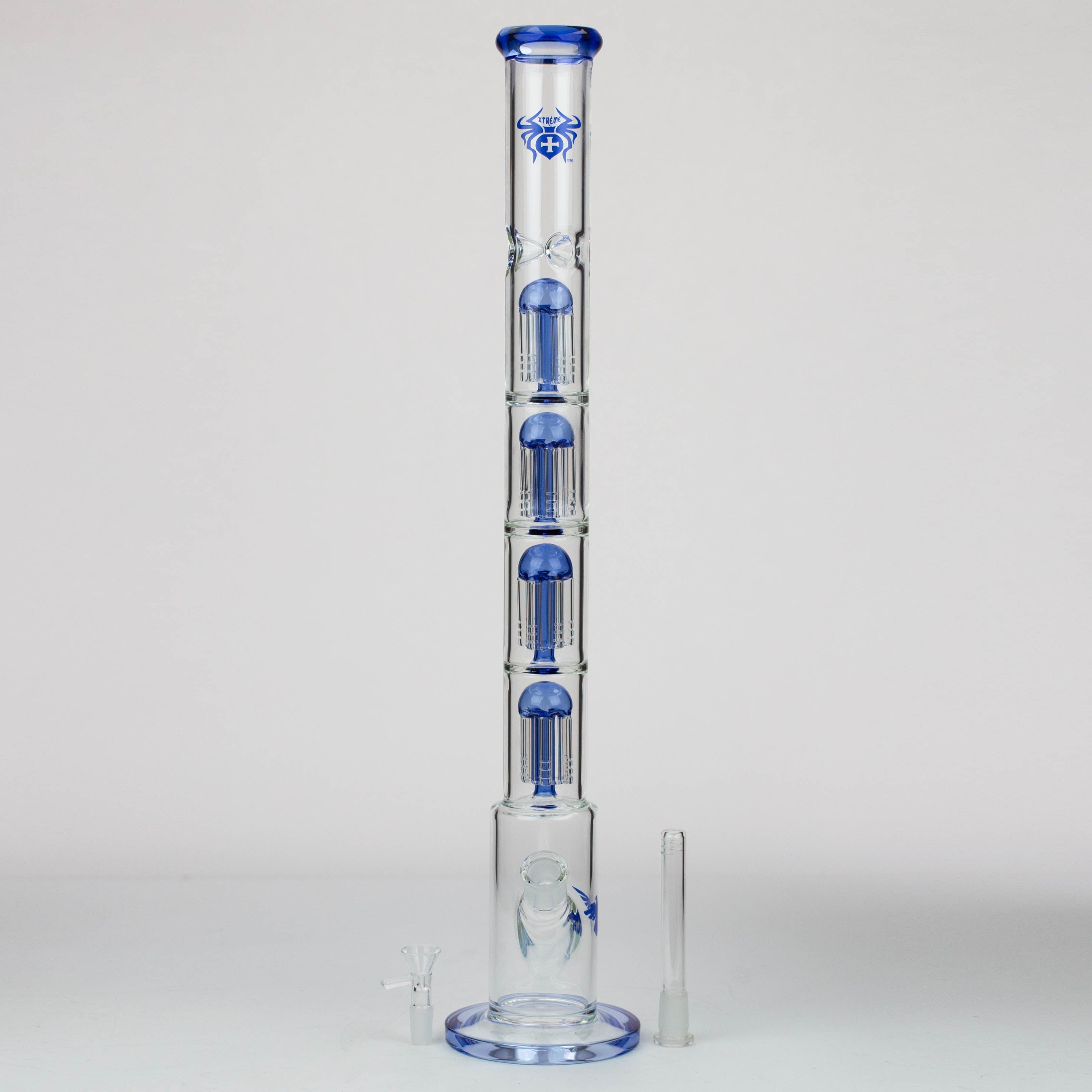 26" Xtreme Quad-percolator 7 mm glass Bong [XTR411]