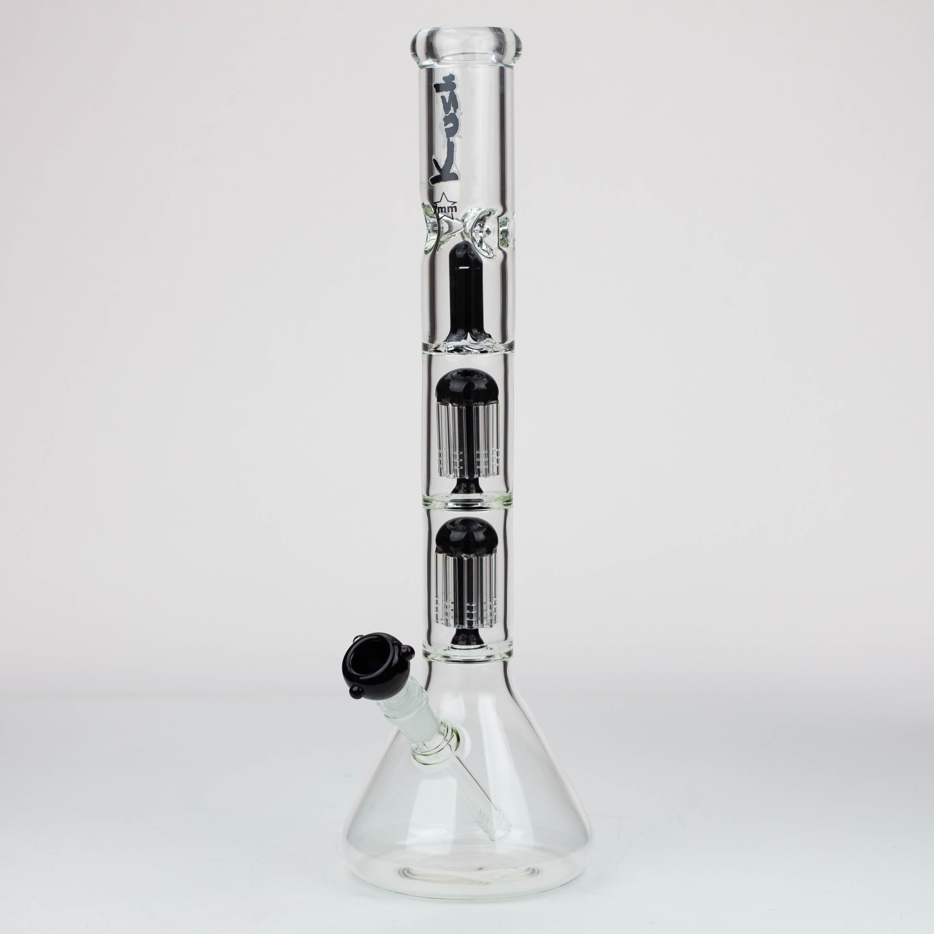 18" KUSH Dual tree percolator / splash guard / 7 mm / glass bong [AK114]