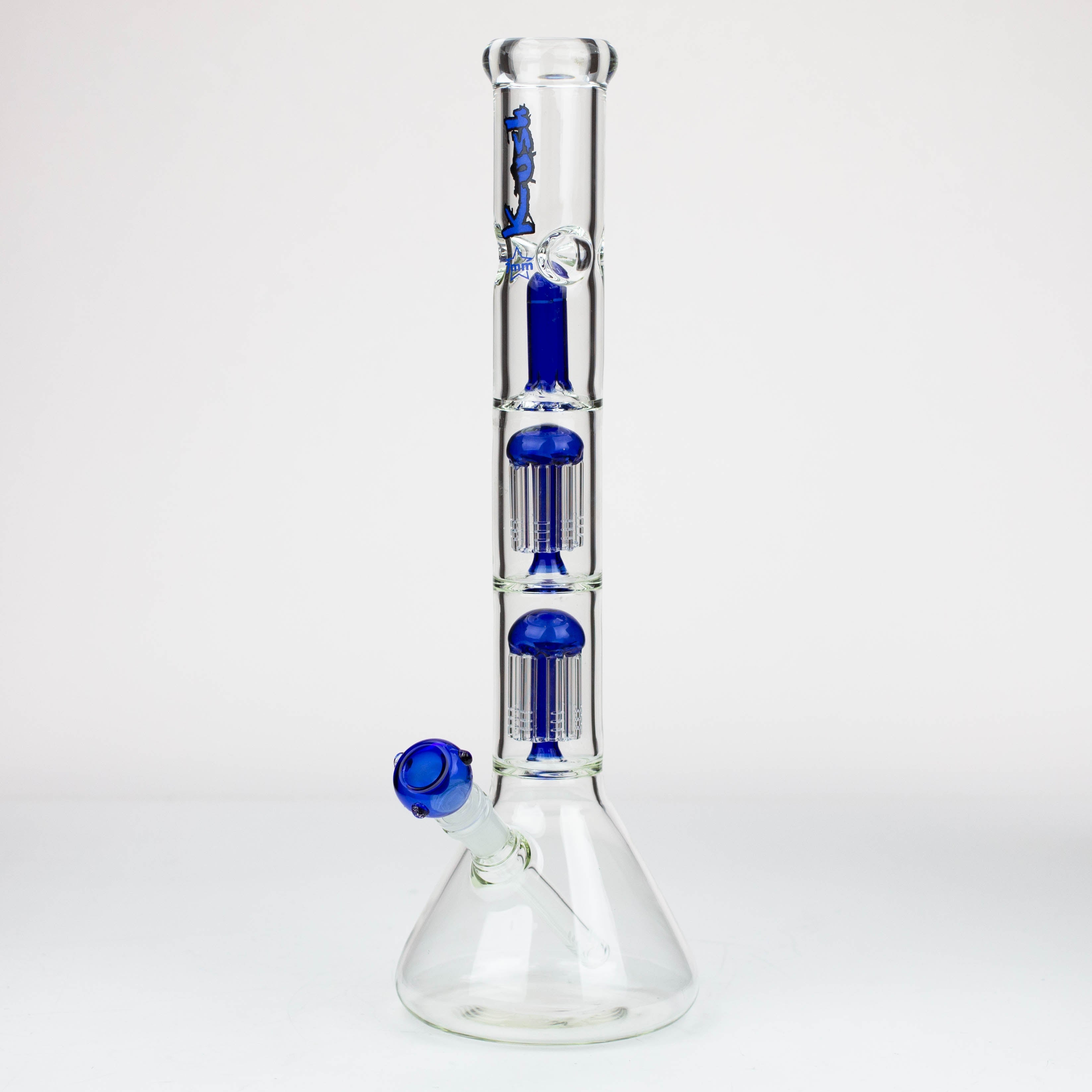 18" KUSH Dual tree percolator / splash guard / 7 mm / glass bong [AK114]
