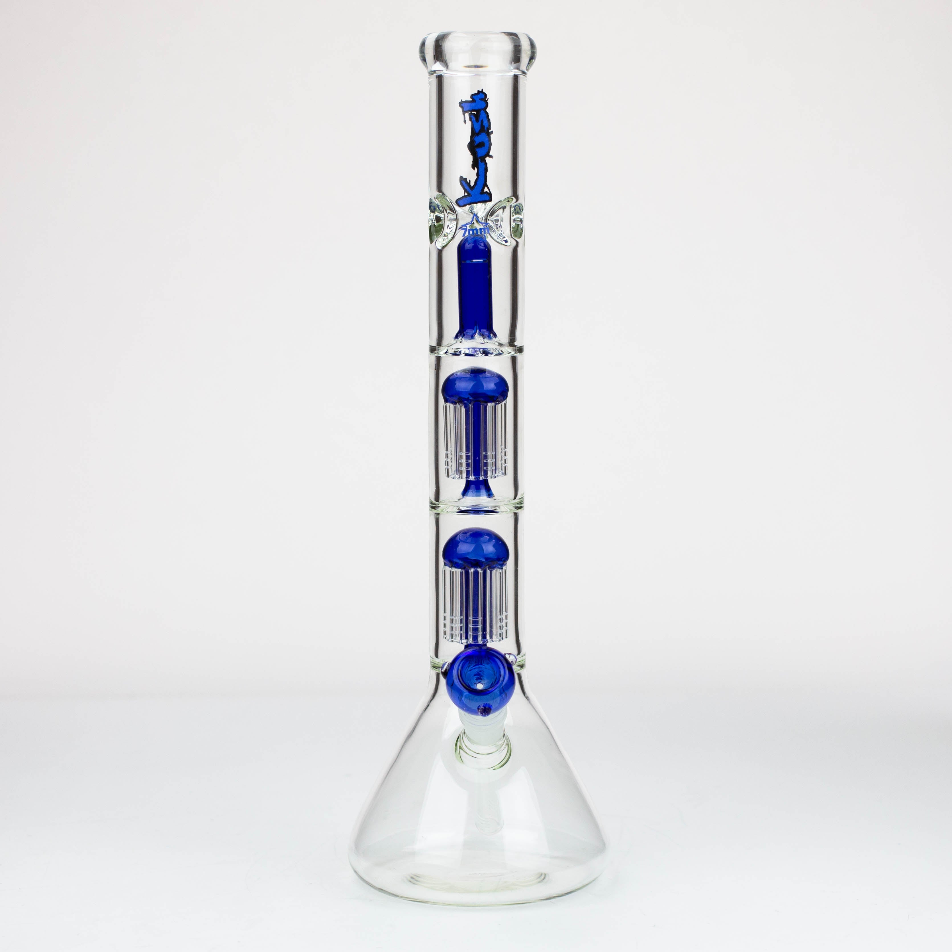 18" KUSH Dual tree percolator / splash guard / 7 mm / glass bong [AK114]