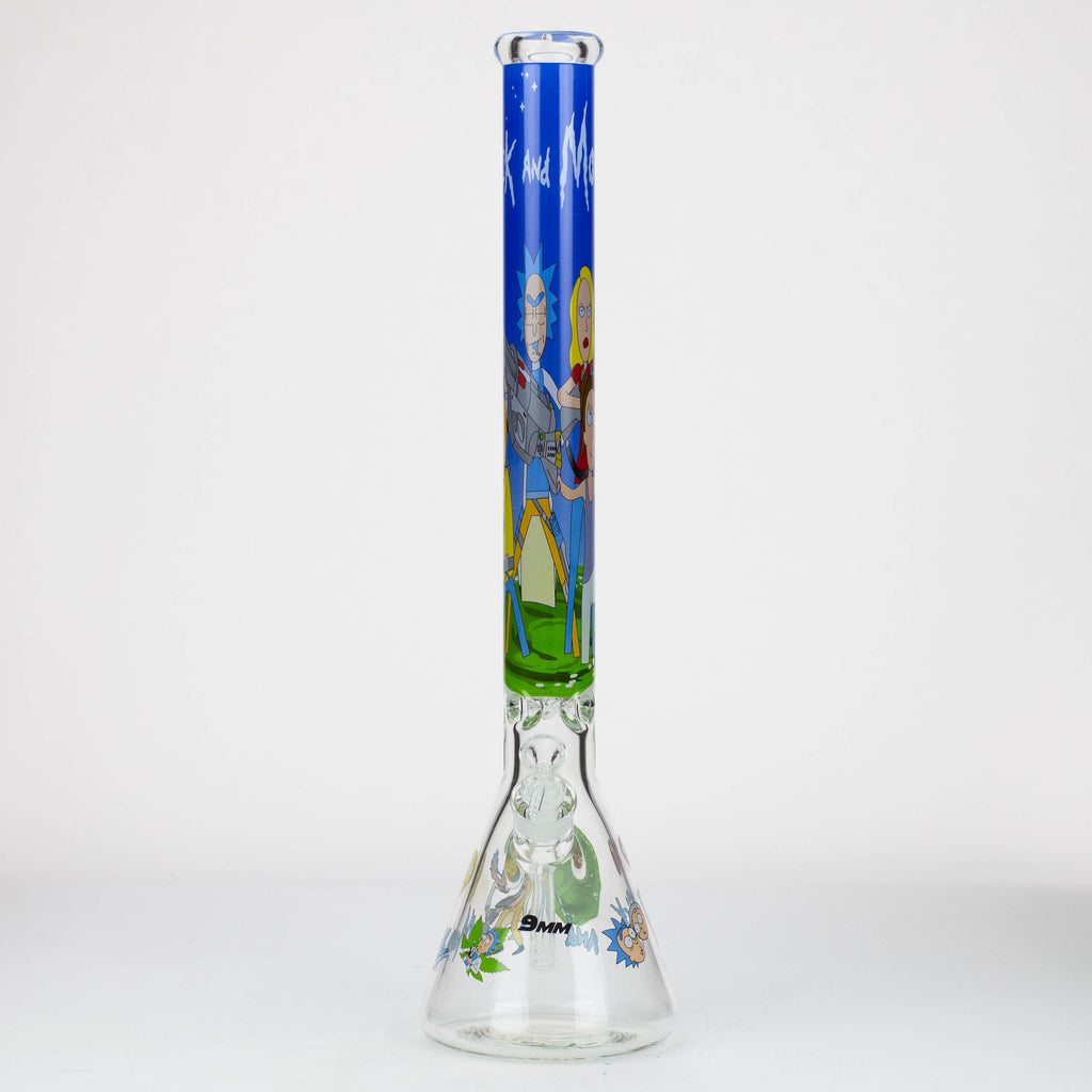 22" RM Cartoon 9 mm glass water bong [16800]