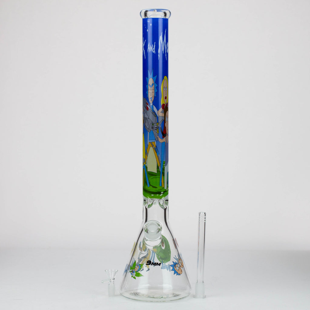 22" RM Cartoon 9 mm glass water bong [16800]
