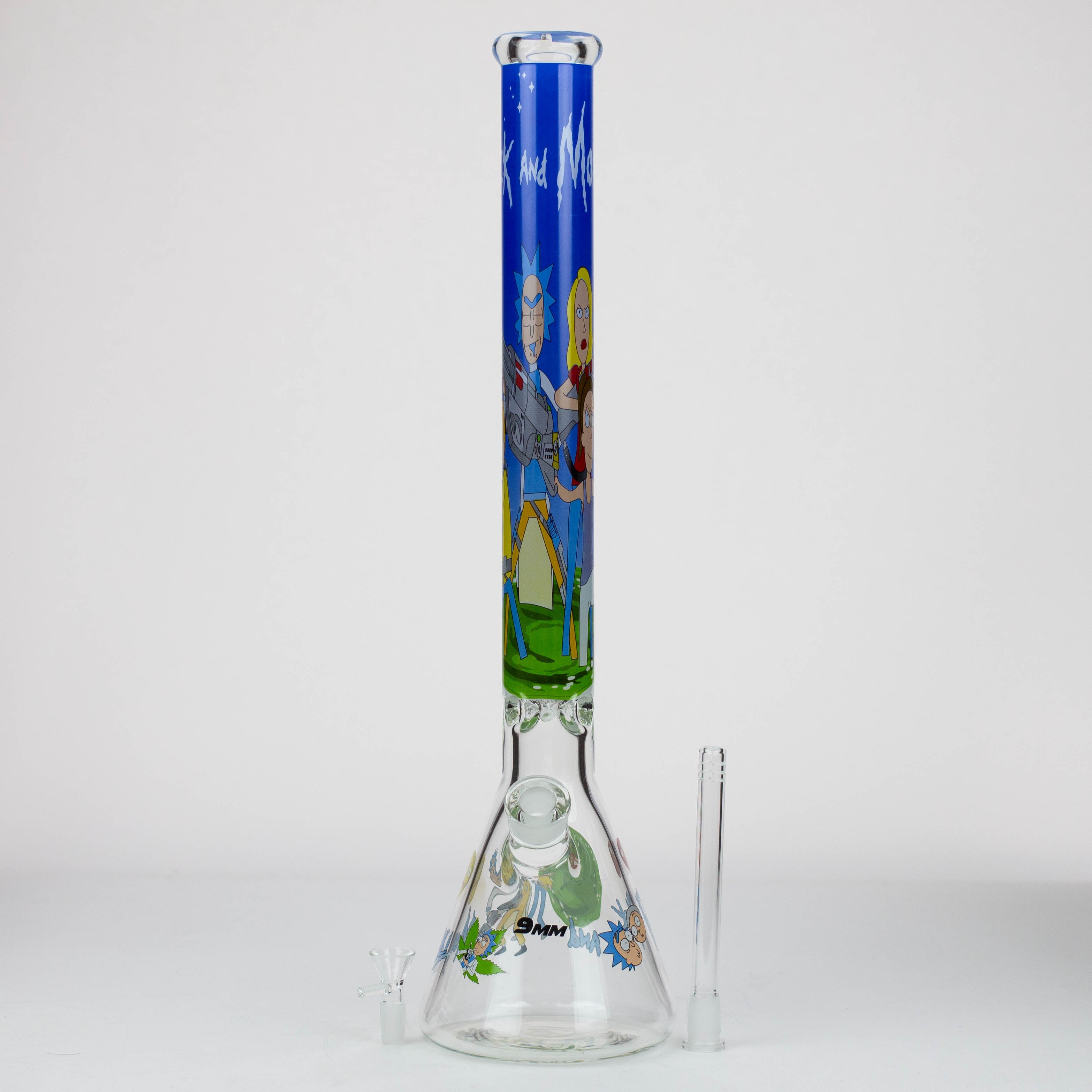 22" RM Cartoon 9 mm glass water bong [16800]