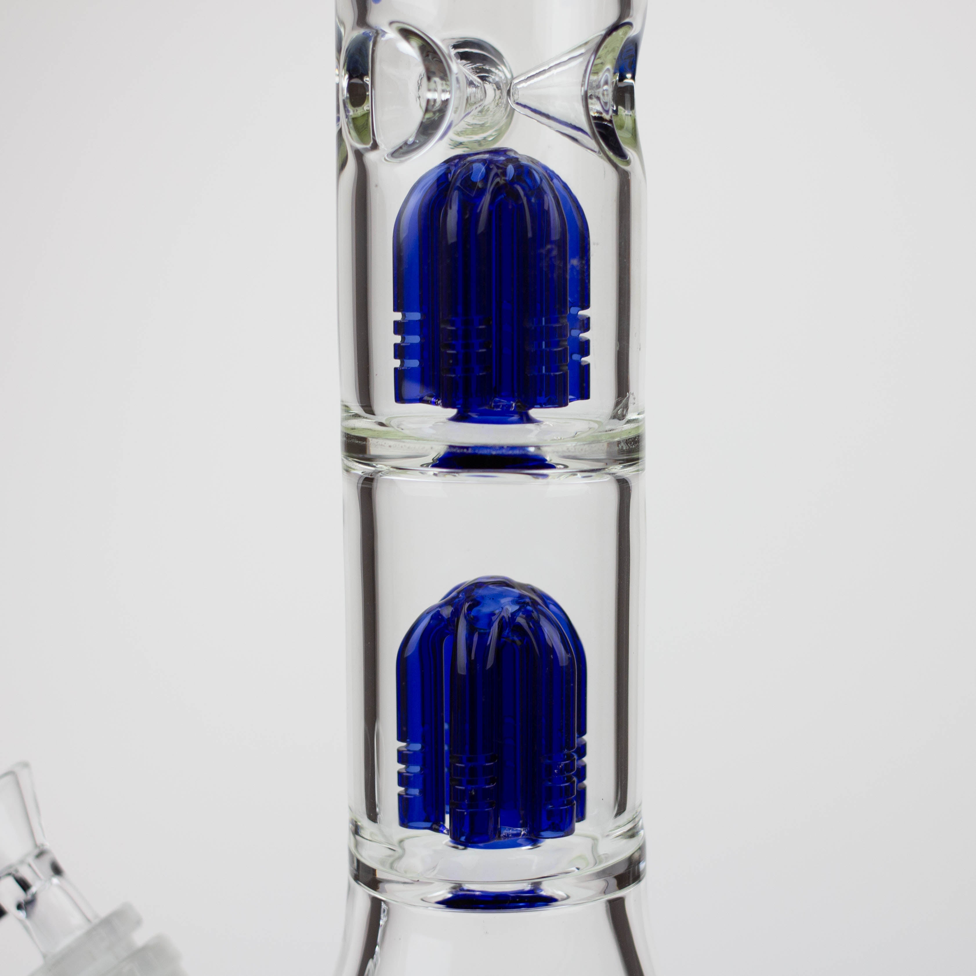 Blueberry-15 inch Double Tree Perc Beaker [S387]