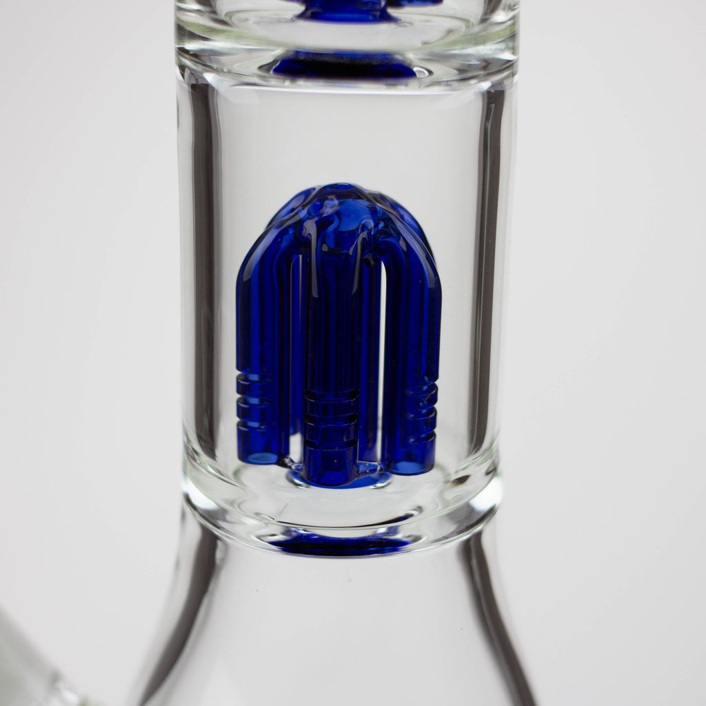 Blueberry-15 inch Double Tree Perc Beaker [S387]