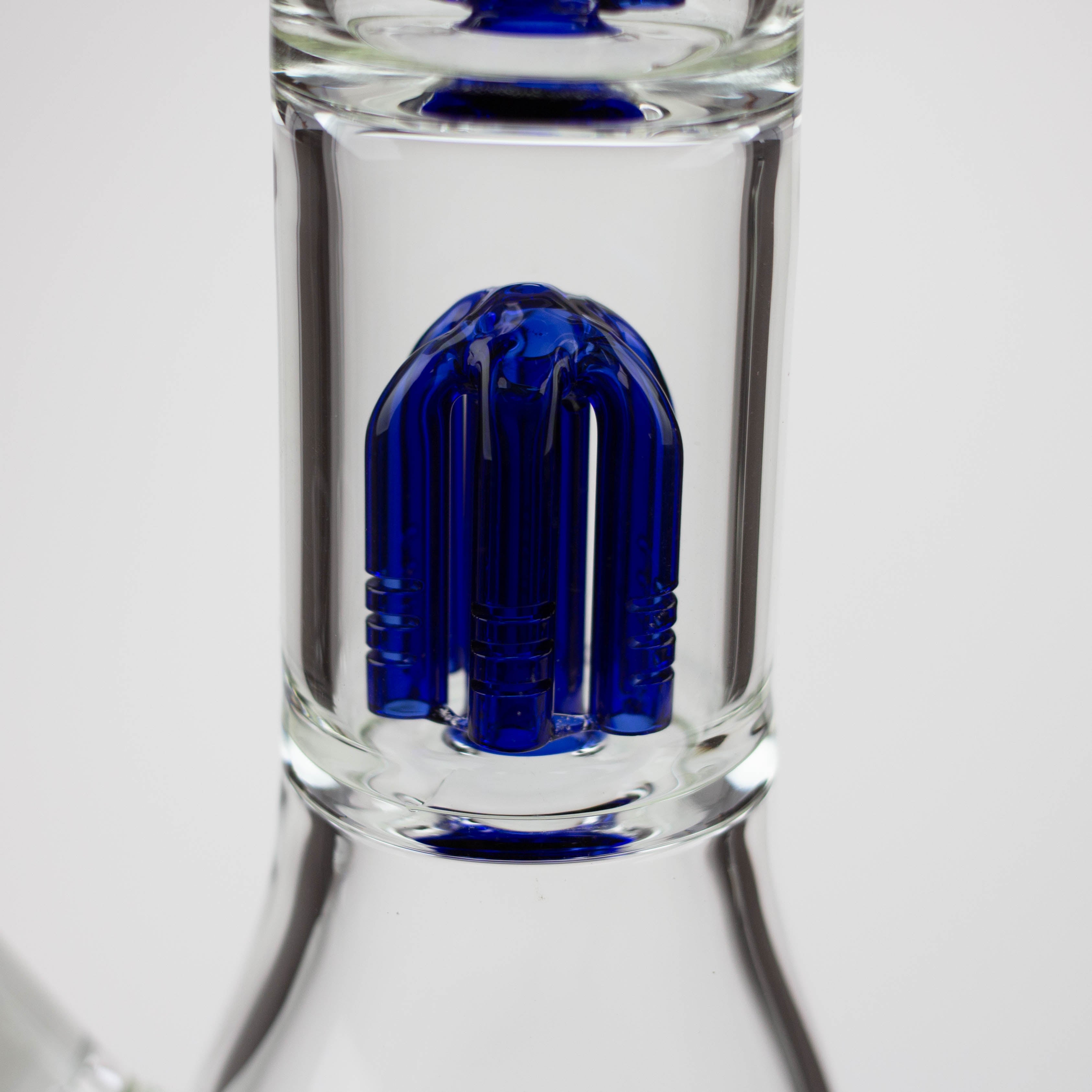 Blueberry-15 inch Double Tree Perc Beaker [S387]