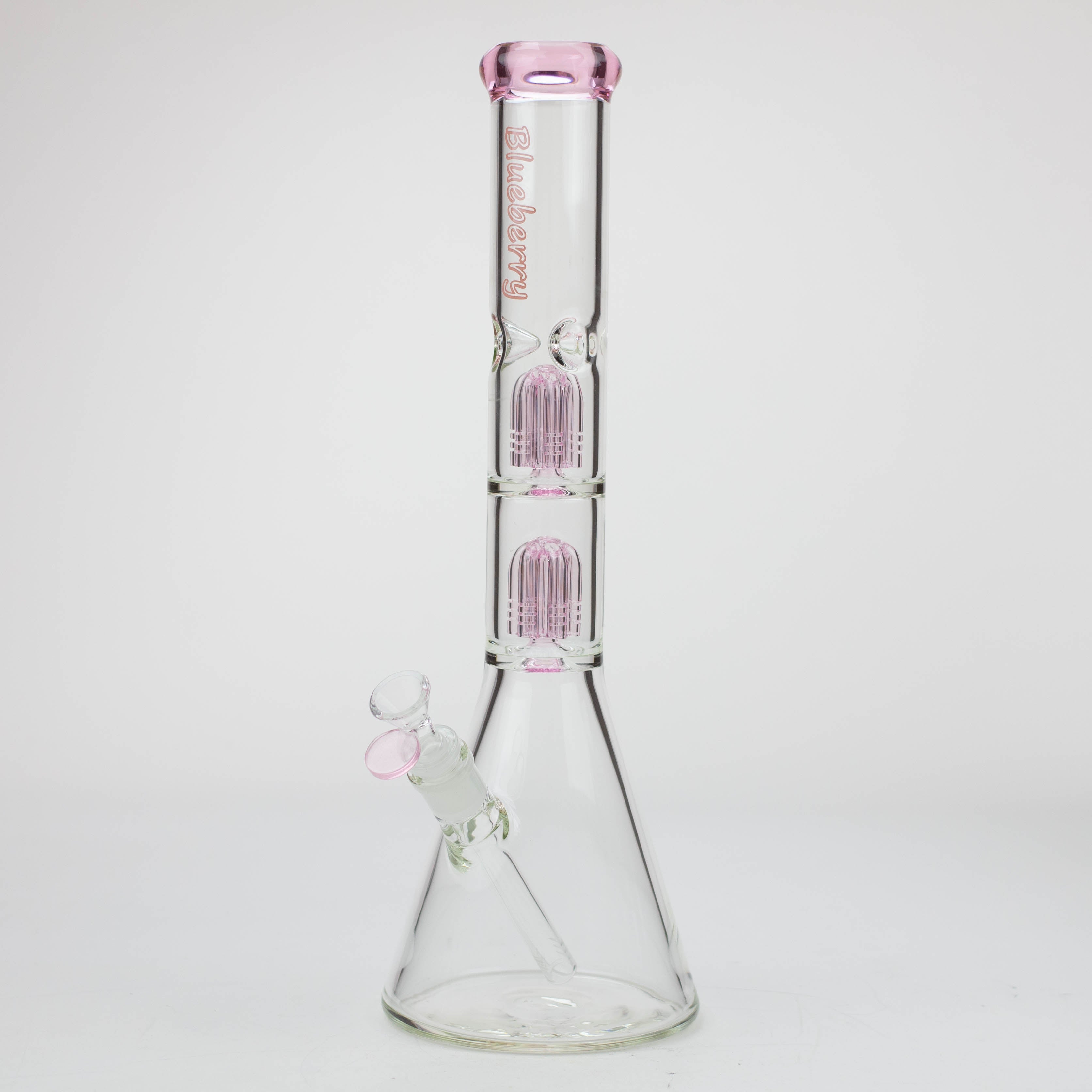 Blueberry-15 inch Double Tree Perc Beaker [S387]