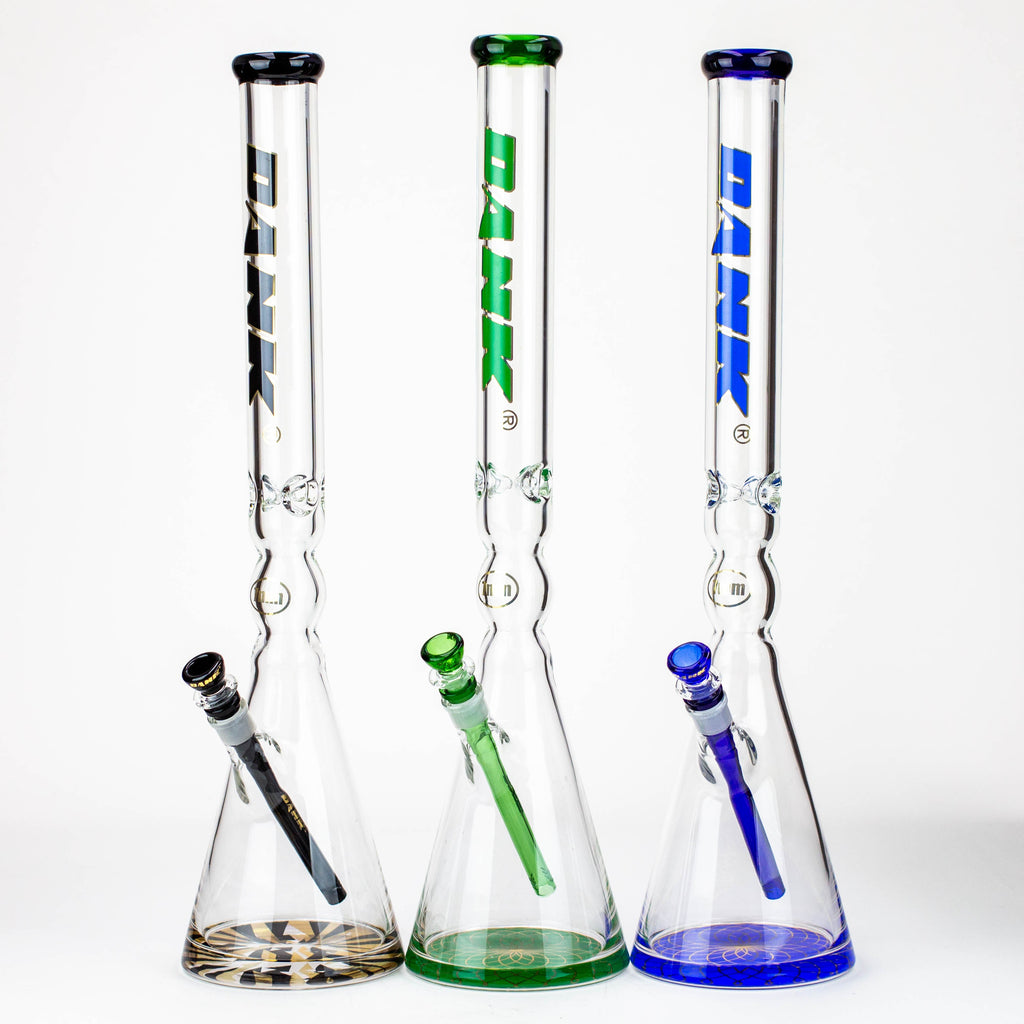 24" DANK 7 mm curved tube beaker water bong