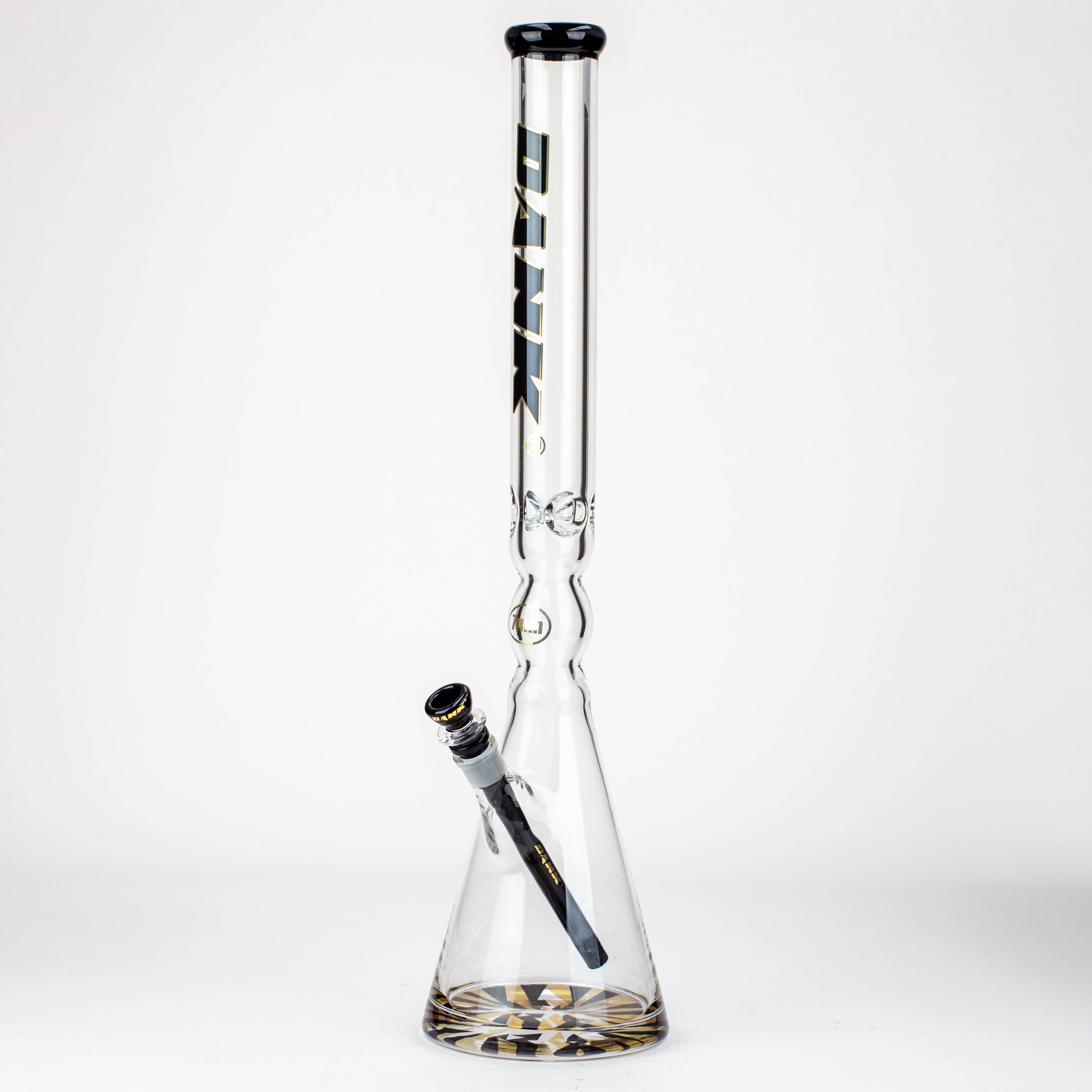 24" DANK 7 mm curved tube beaker water bong