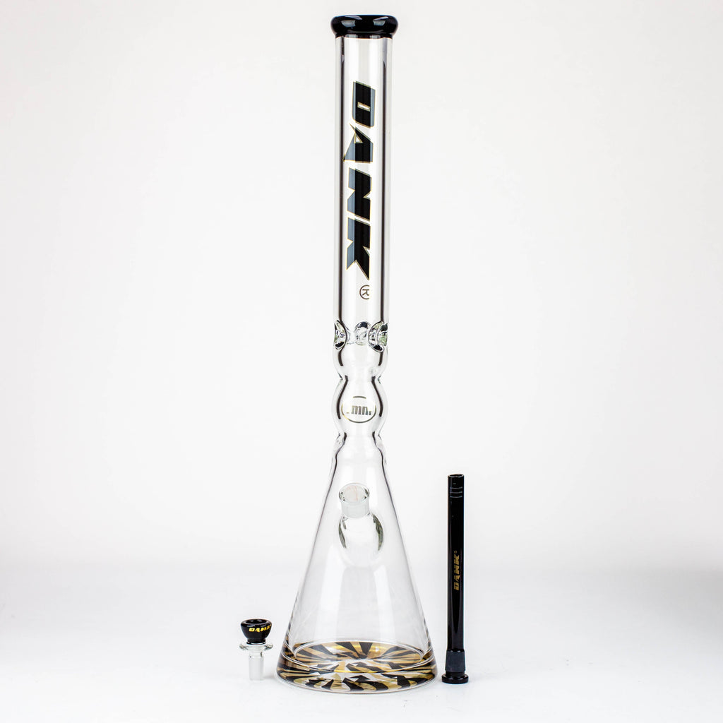 24" DANK 7 mm curved tube beaker water bong