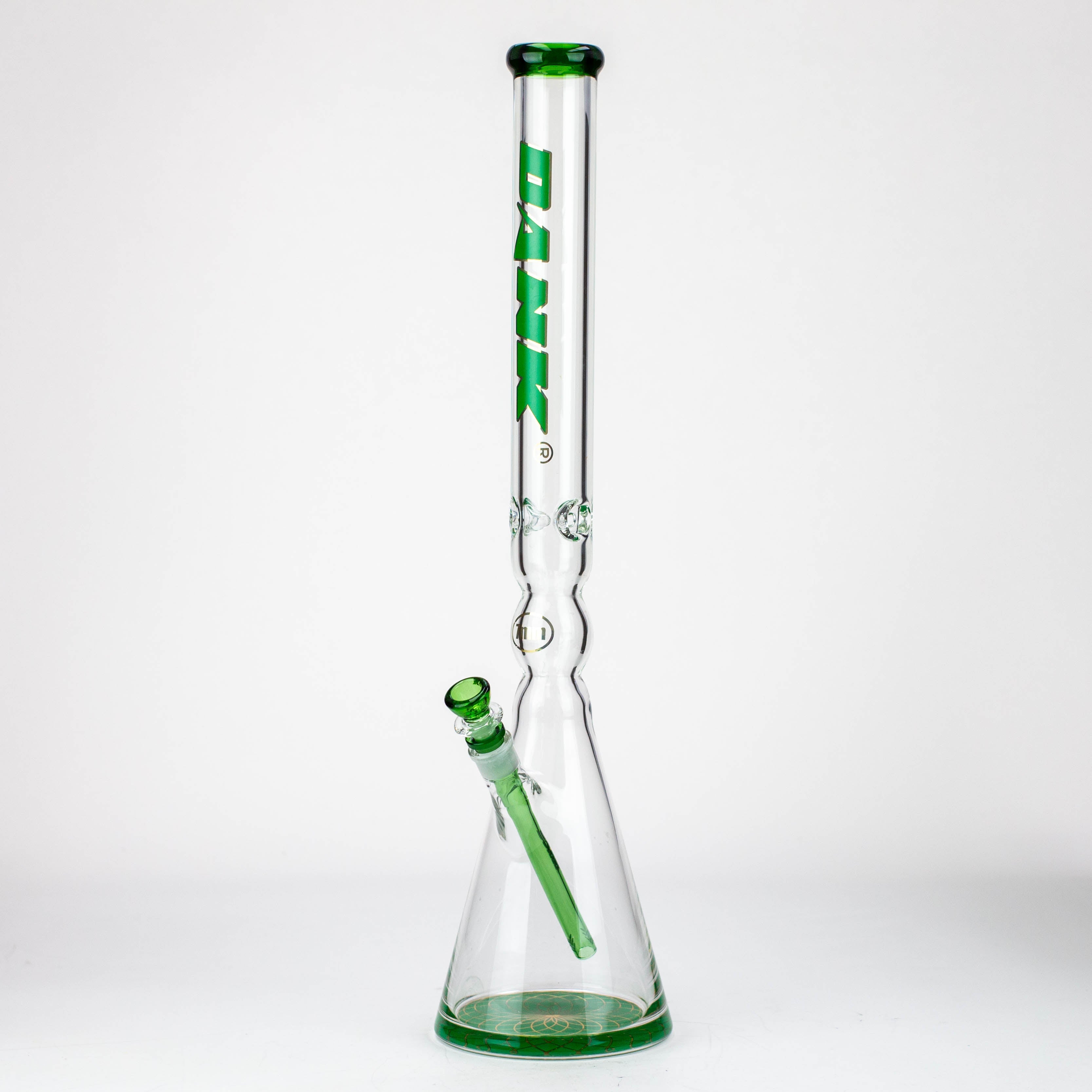 24" DANK 7 mm curved tube beaker water bong