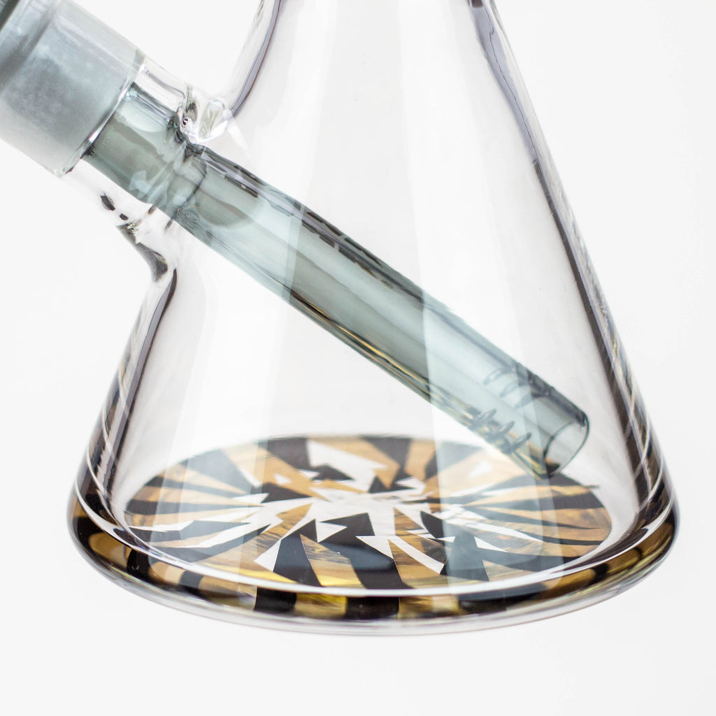 12" DANK 5 mm Thick beaker bong with thick base