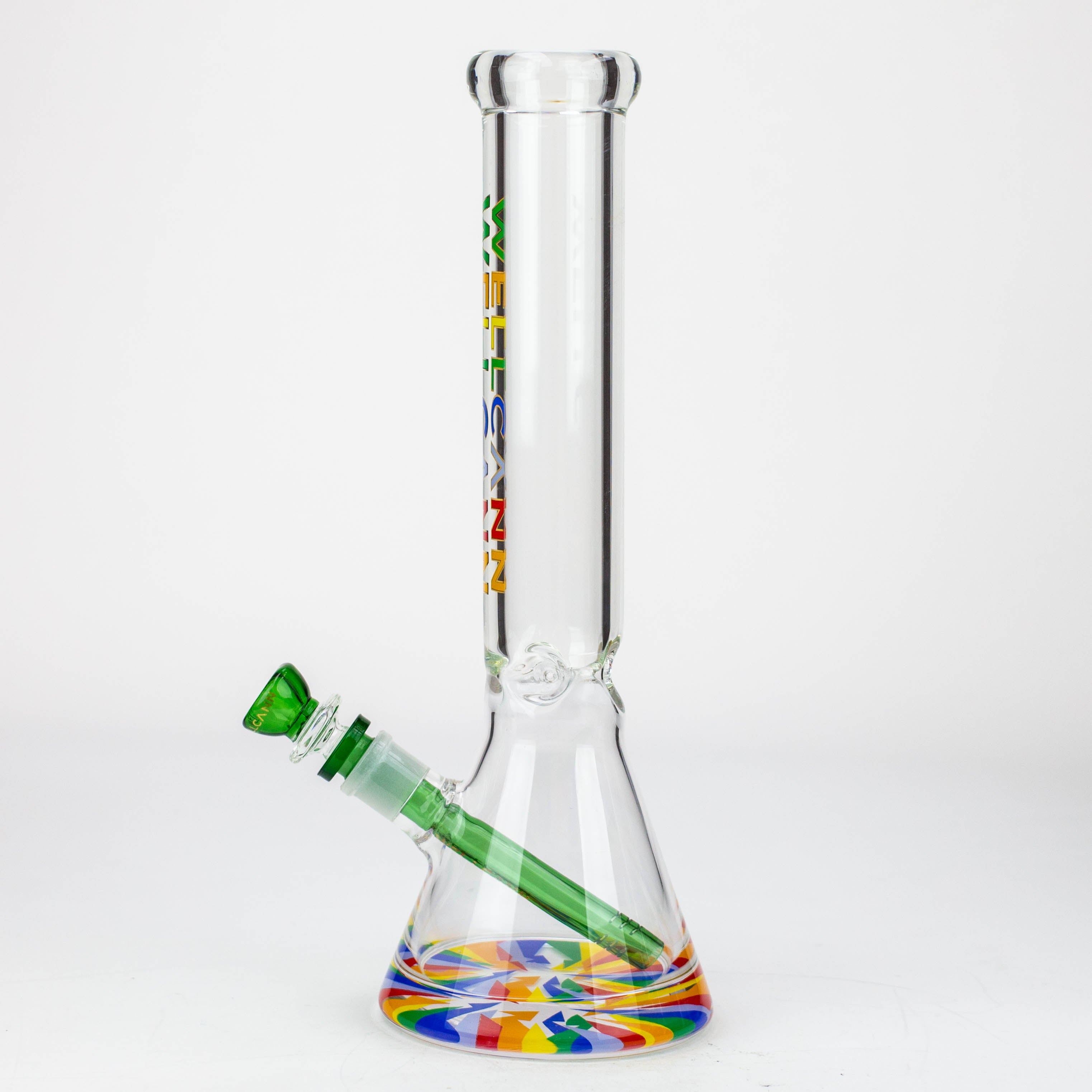 WellCann - 14" 7 mm Thick beaker bong with thick decal base
