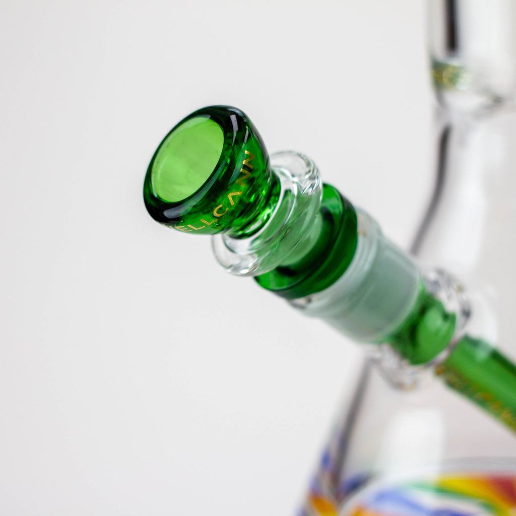 WellCann - 14" 7 mm Thick beaker bong with thick decal base