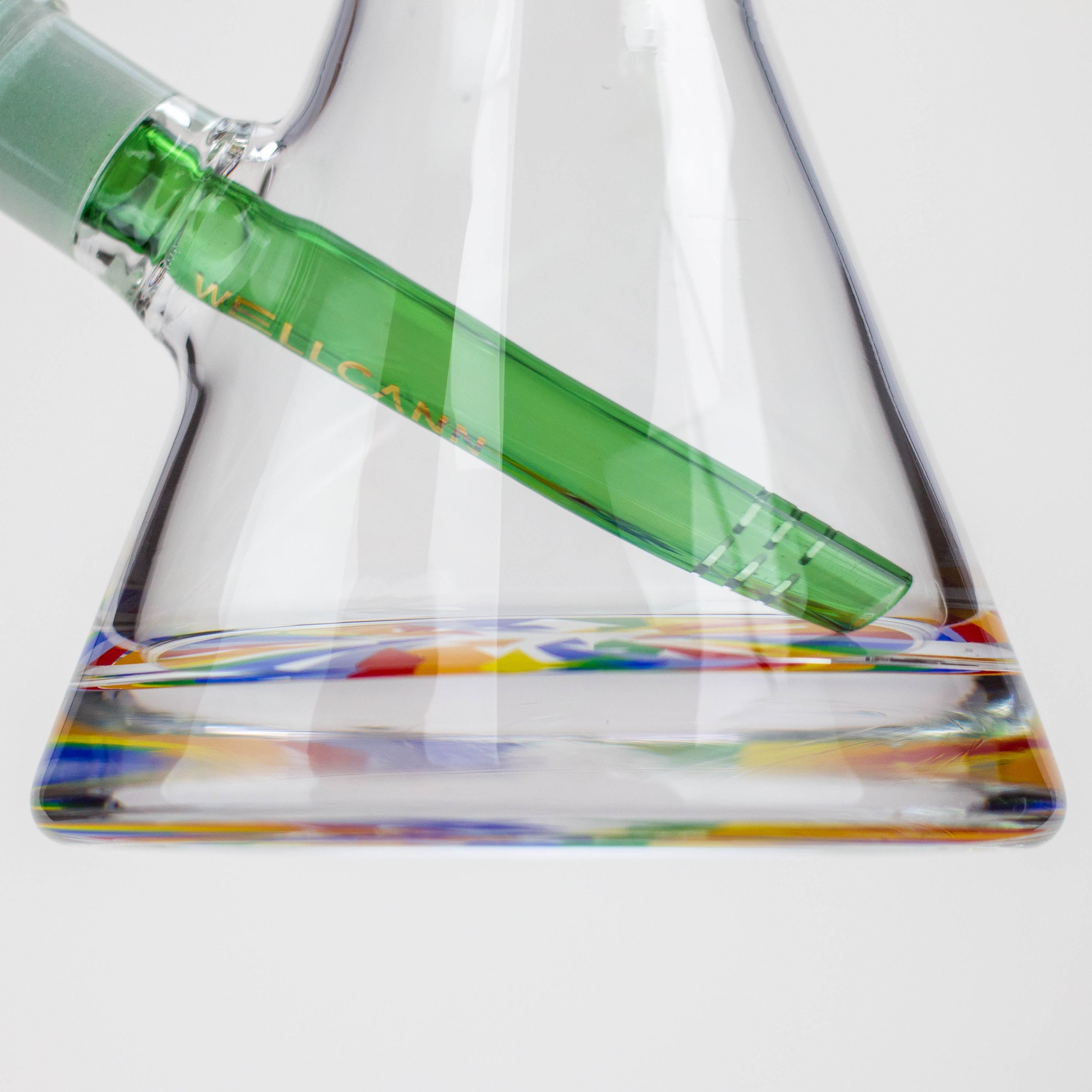 WellCann - 14" 7 mm Thick beaker bong with thick decal base