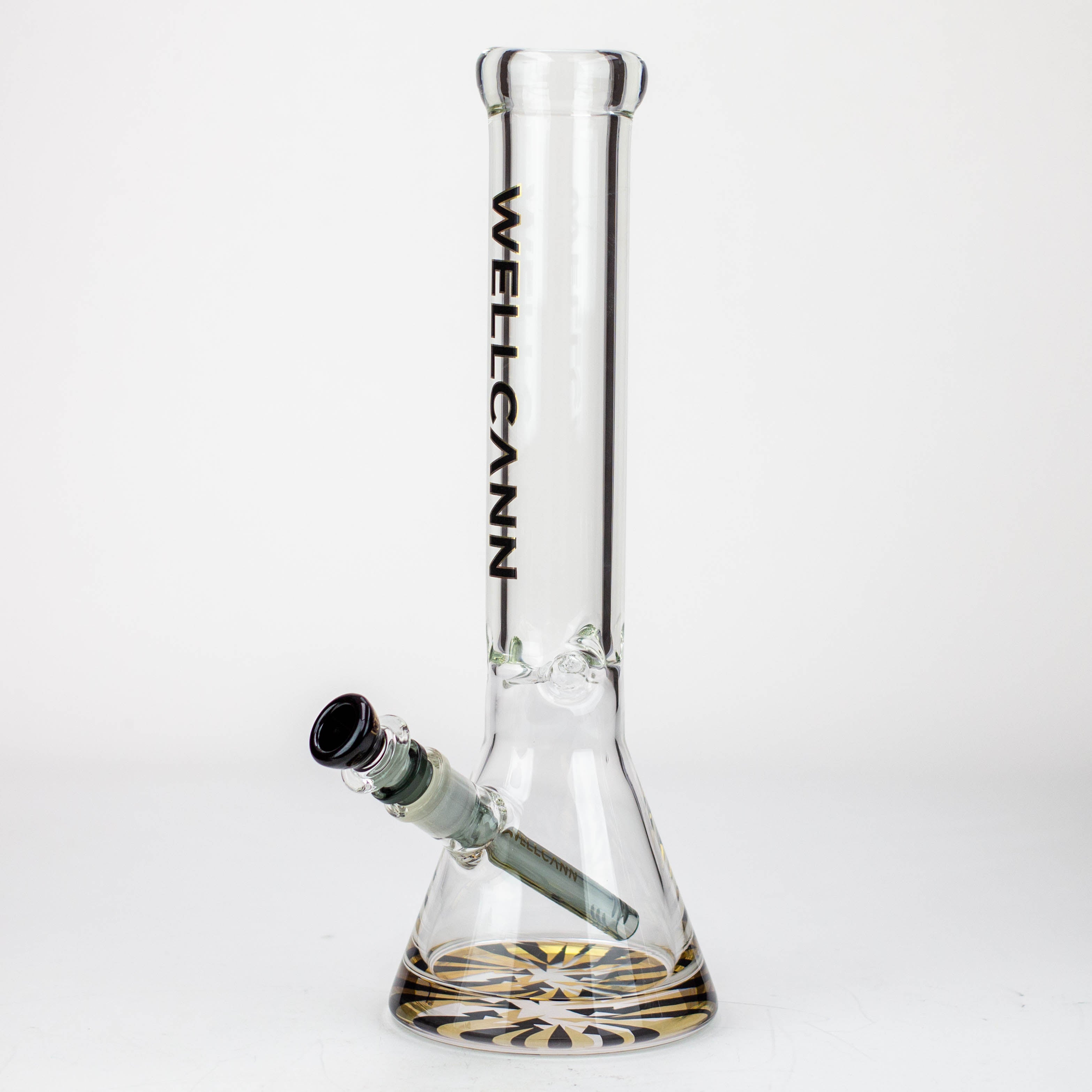 WellCann - 14" 7 mm Thick beaker bong with thick decal base