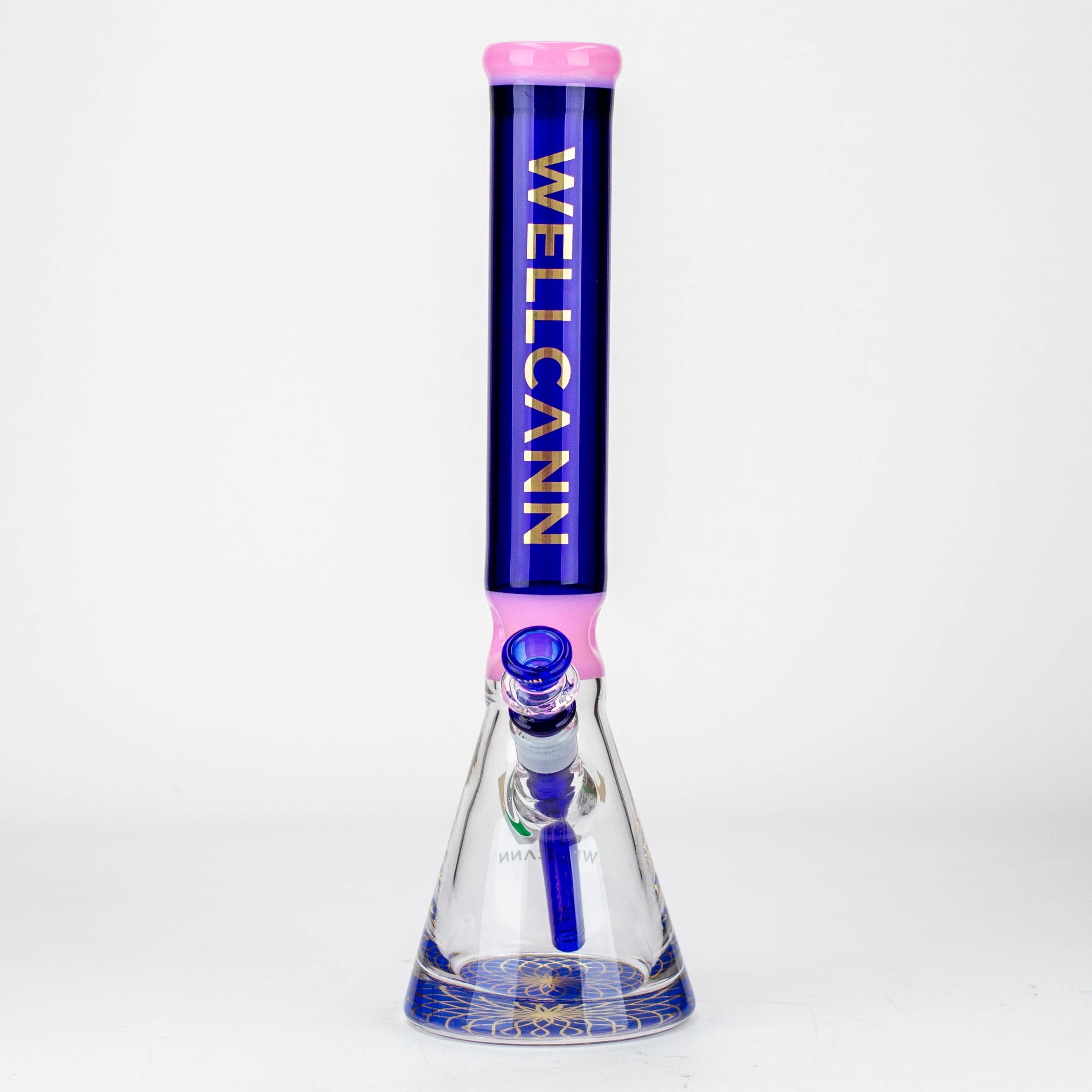 WellCann - 16" 7mm Coloured beaker bong with thick base