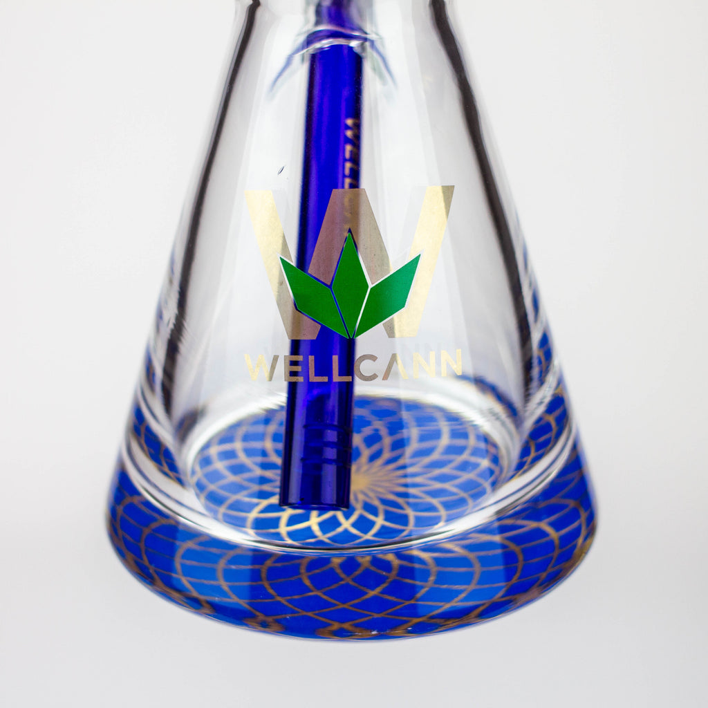 WellCann - 16" 7mm Coloured beaker bong with thick base