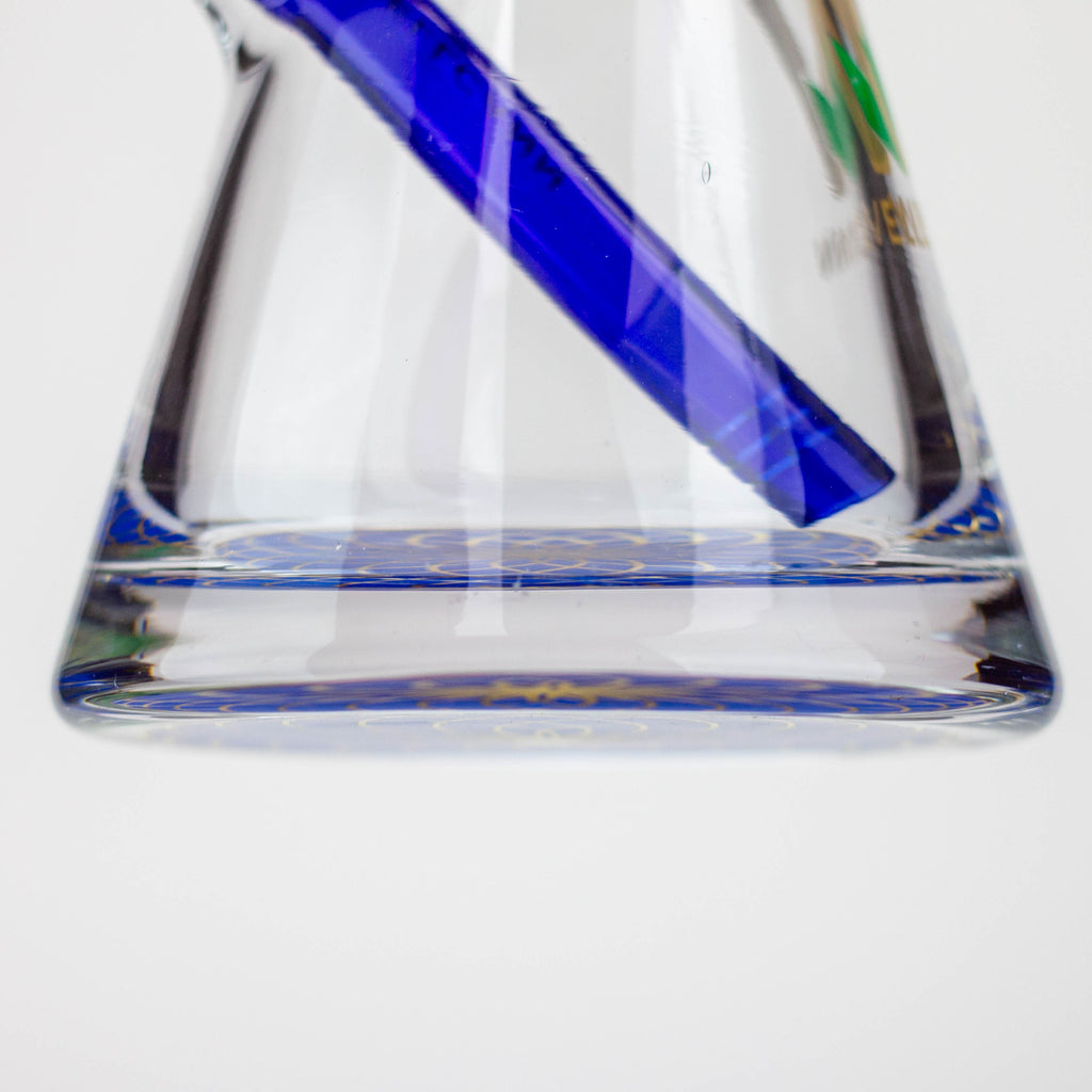 WellCann - 16" 7mm Coloured beaker bong with thick base