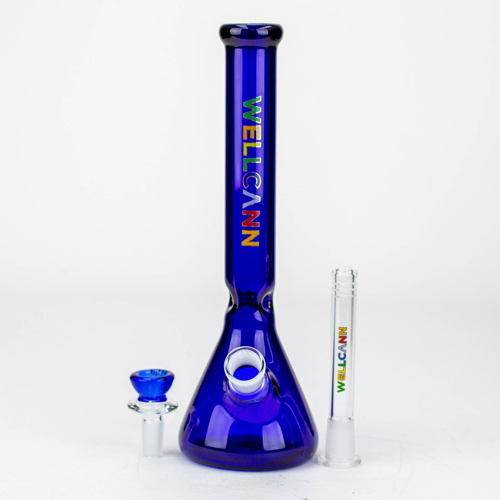 WellCann- 12" Color beaker glass water bong