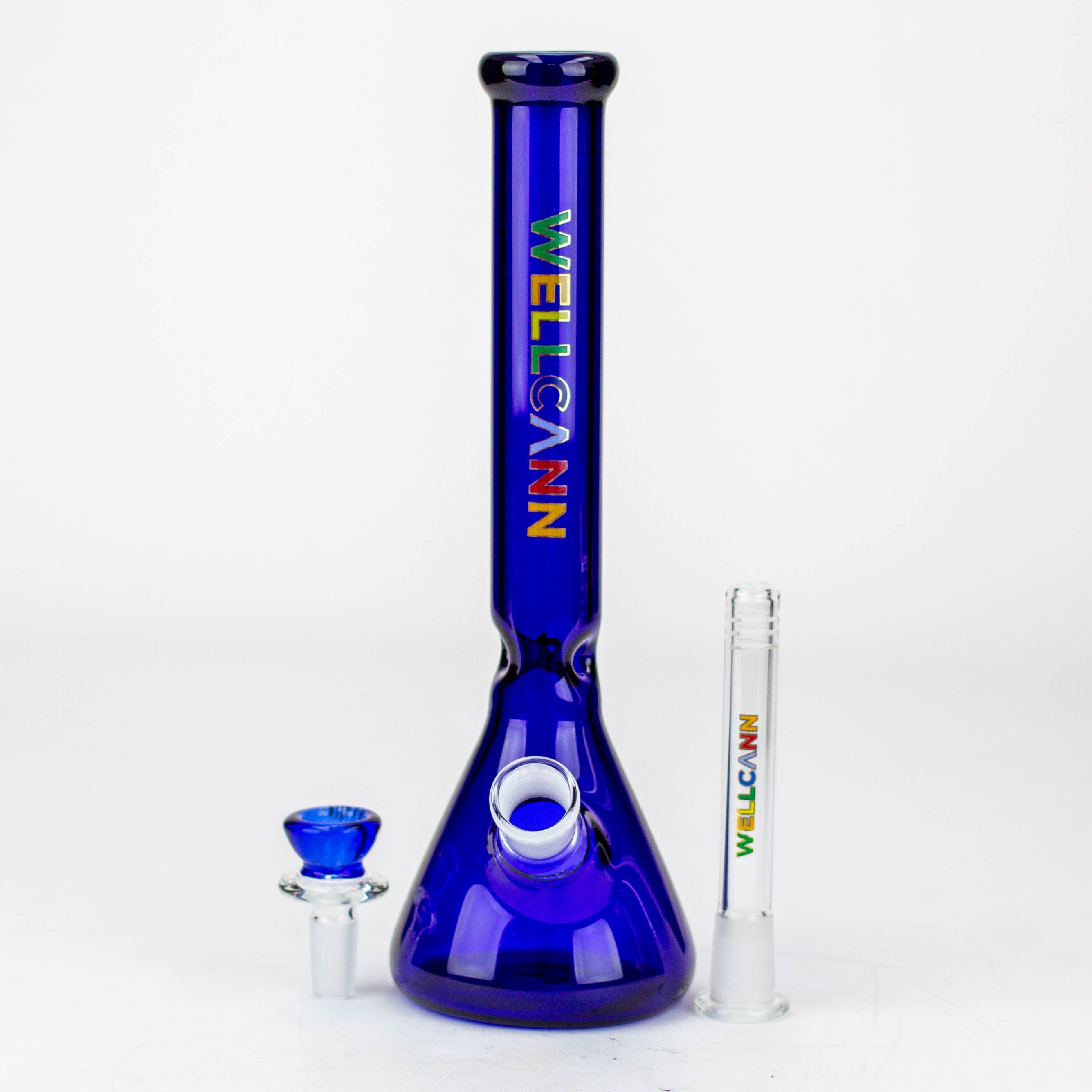 WellCann- 12" Color beaker glass water bong