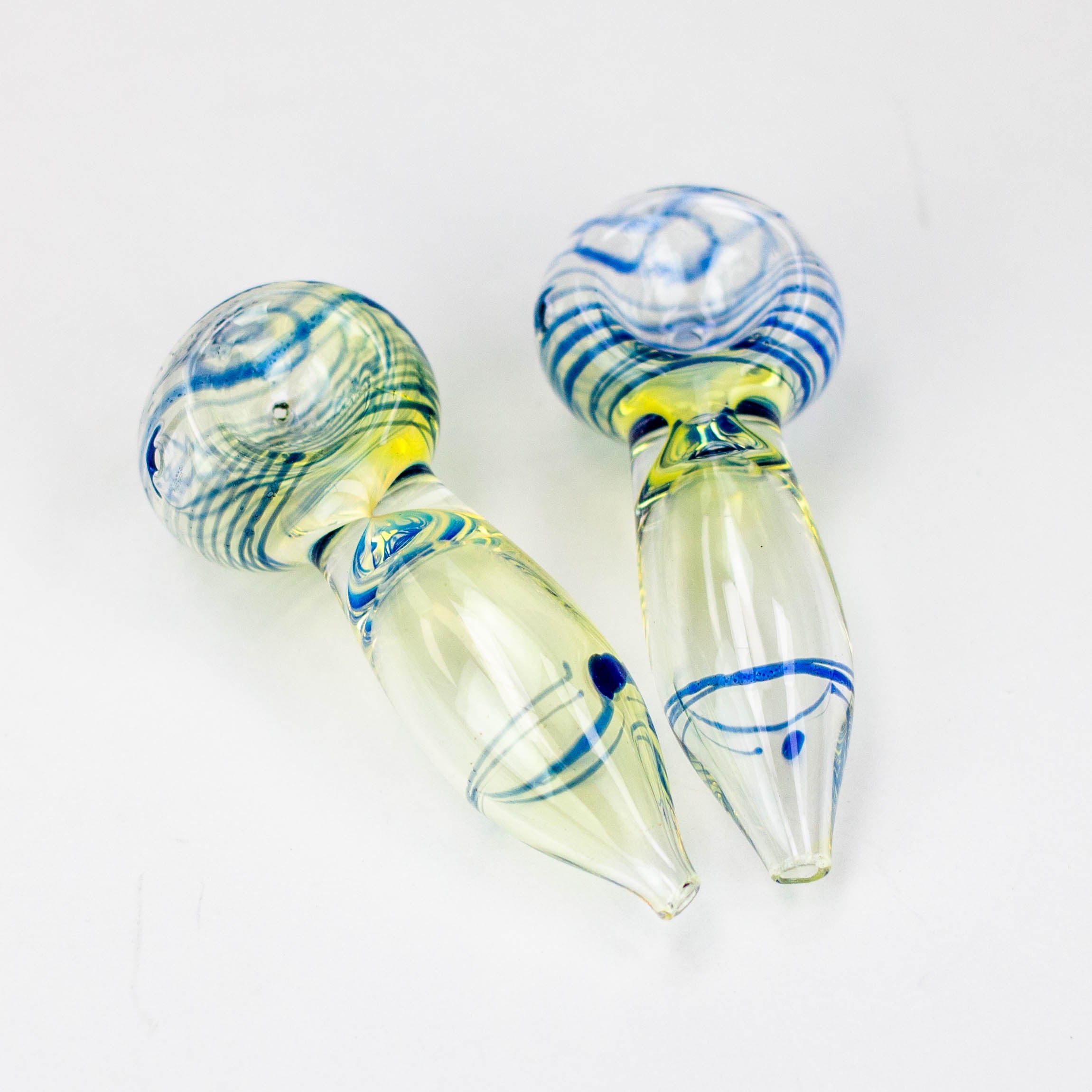 3" glass hand pipe Pack of 2