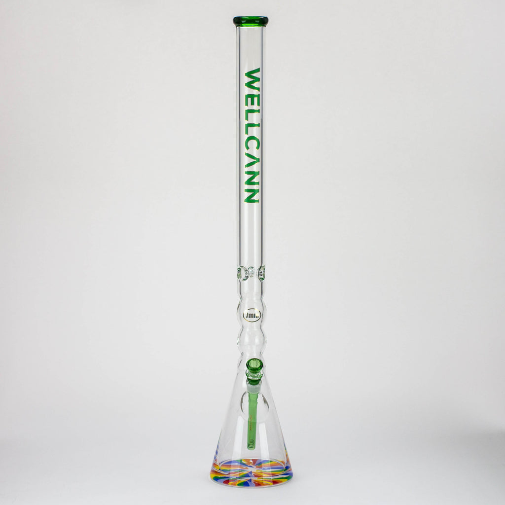 32" WellCann 7 mm curved tube beaker water bong with thick base