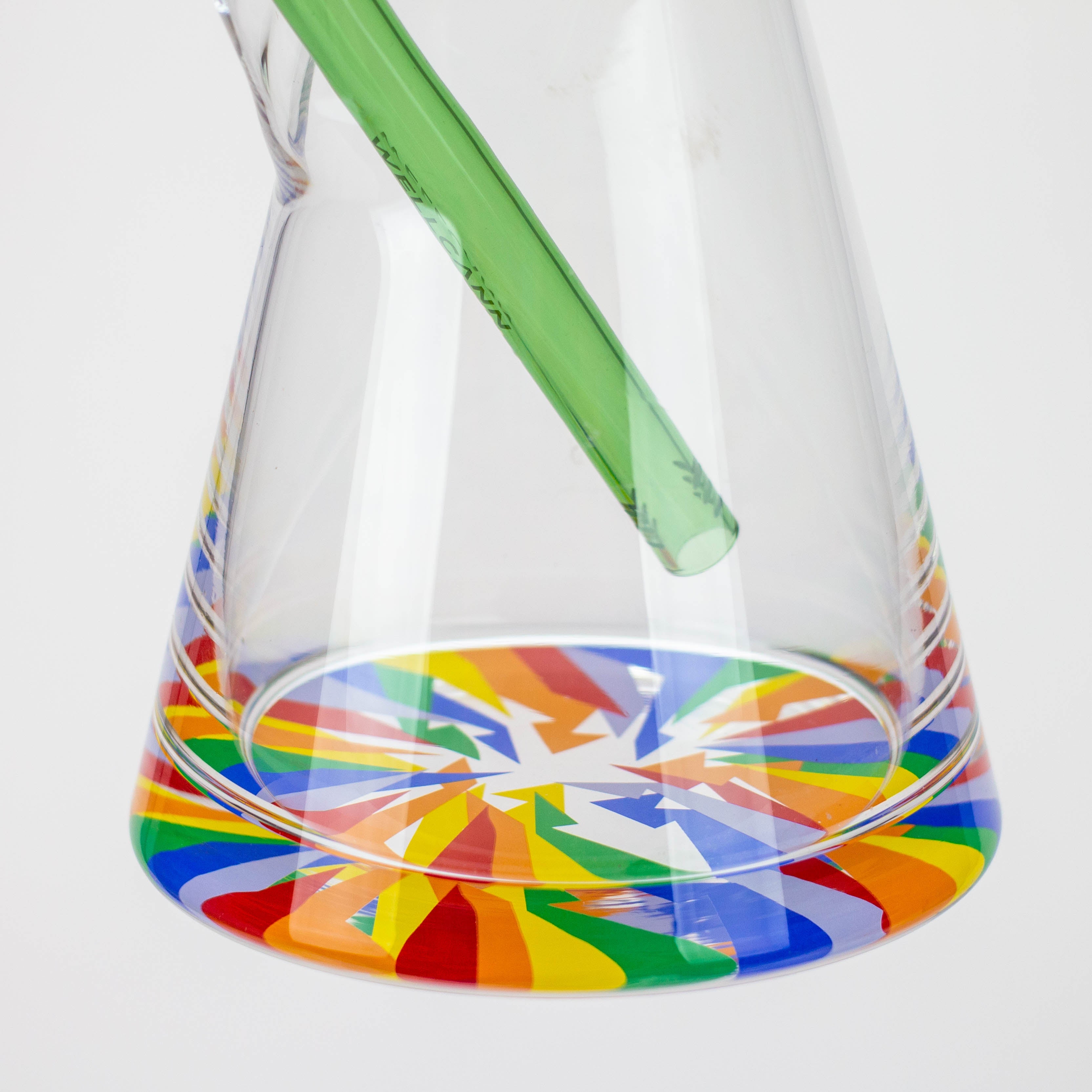 32" WellCann 7 mm curved tube beaker water bong with thick base