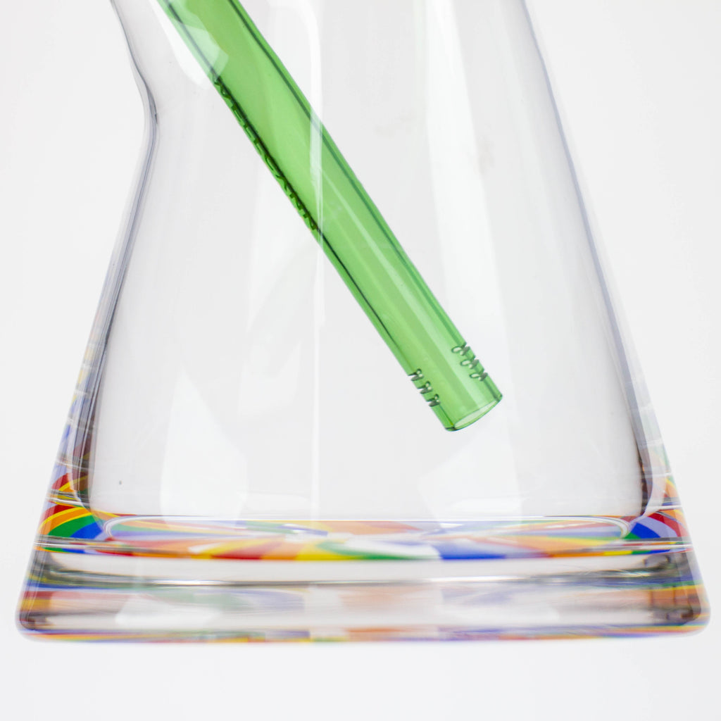 32" WellCann 7 mm curved tube beaker water bong with thick base