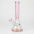 10" WellCann Coloured glass beaker bong with wide mouth - Pink