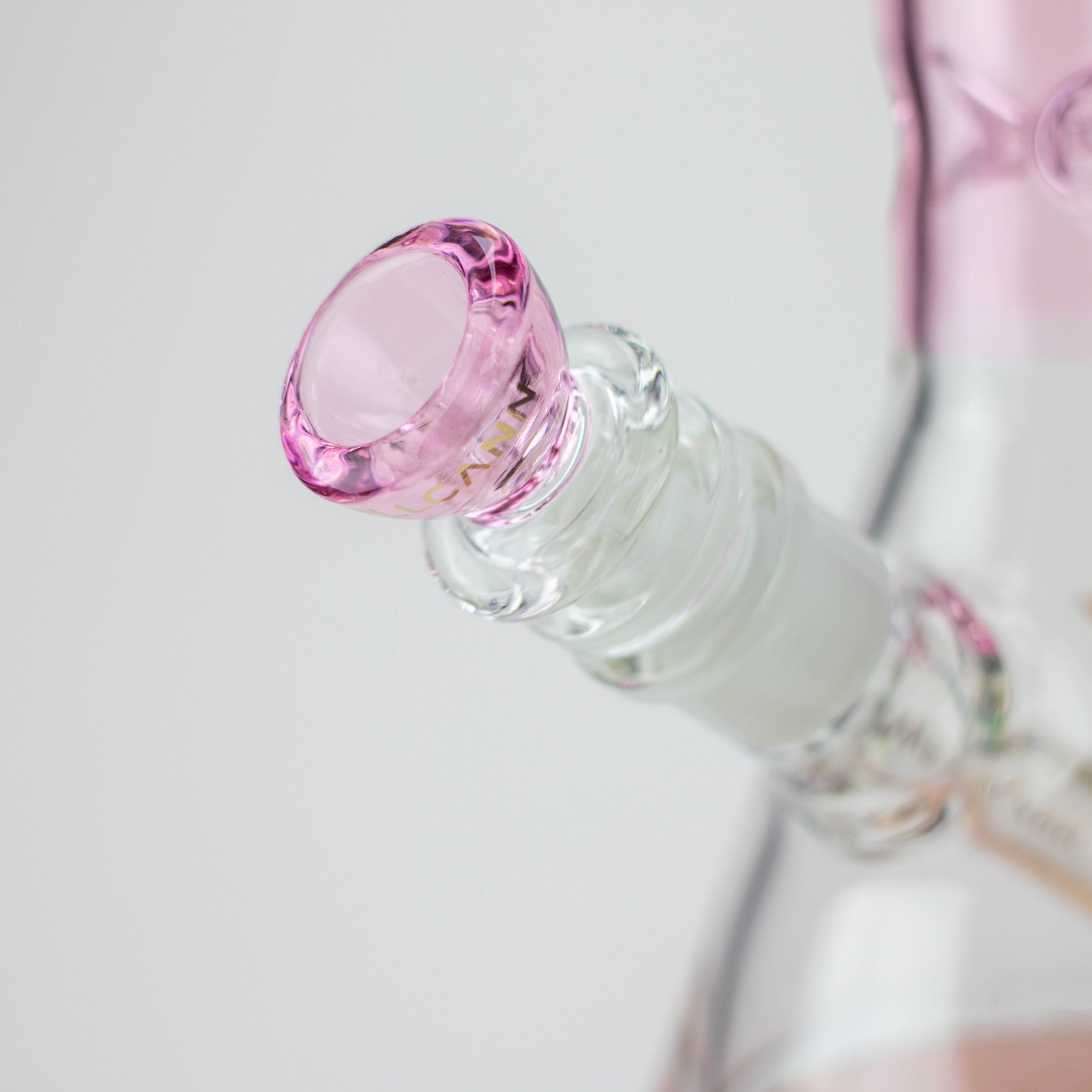 10" WellCann Coloured glass beaker bong with wide mouth - Pink