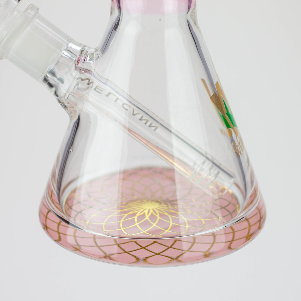 10" WellCann Coloured glass beaker bong with wide mouth - Pink