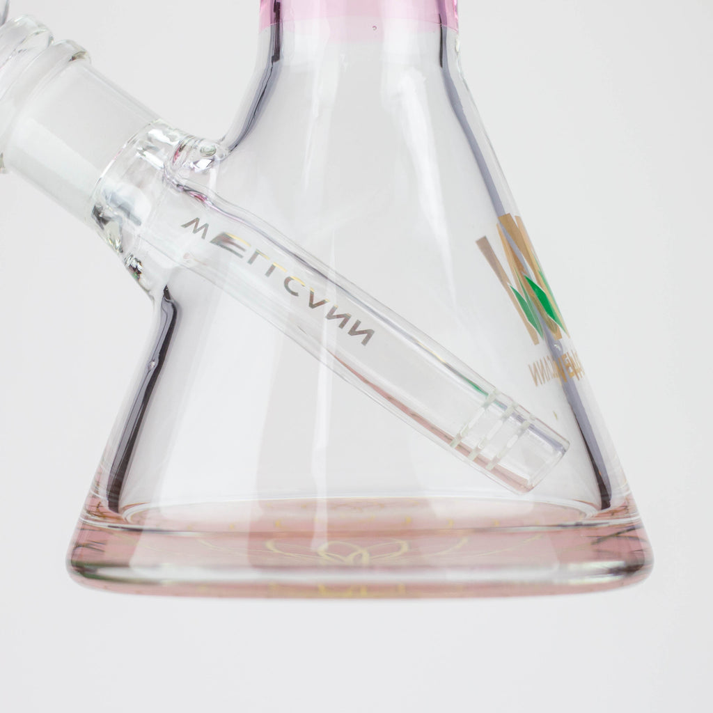 10" WellCann Coloured glass beaker bong with wide mouth - Pink