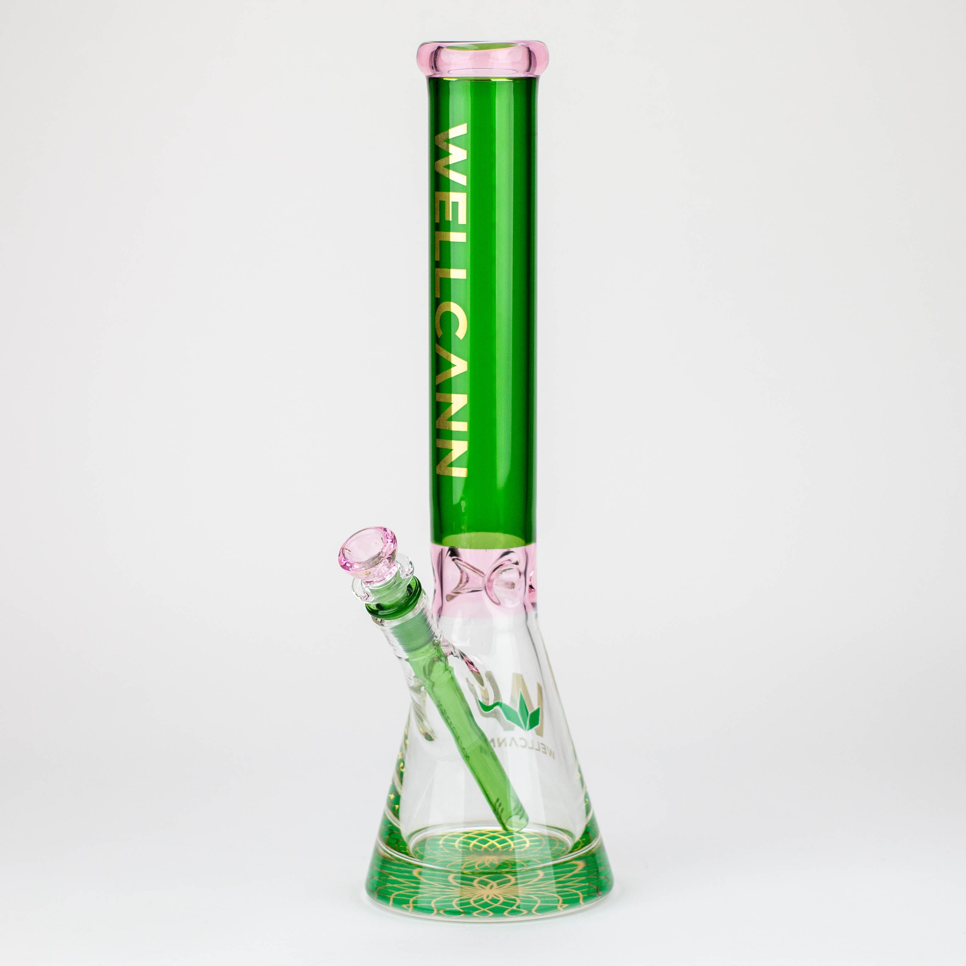 WellCann - 16" 7mm Coloured beaker bong with thick base