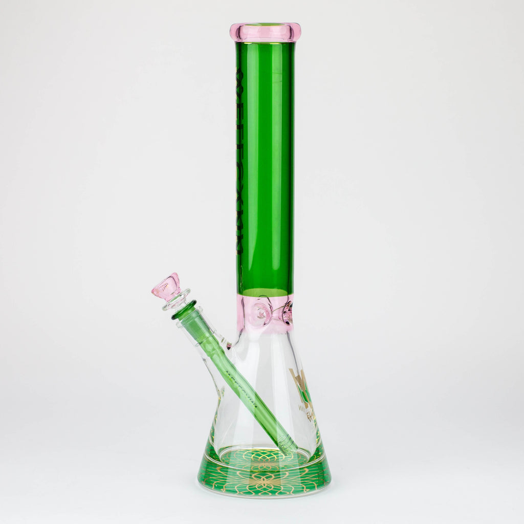WellCann - 16" 7mm Coloured beaker bong with thick base