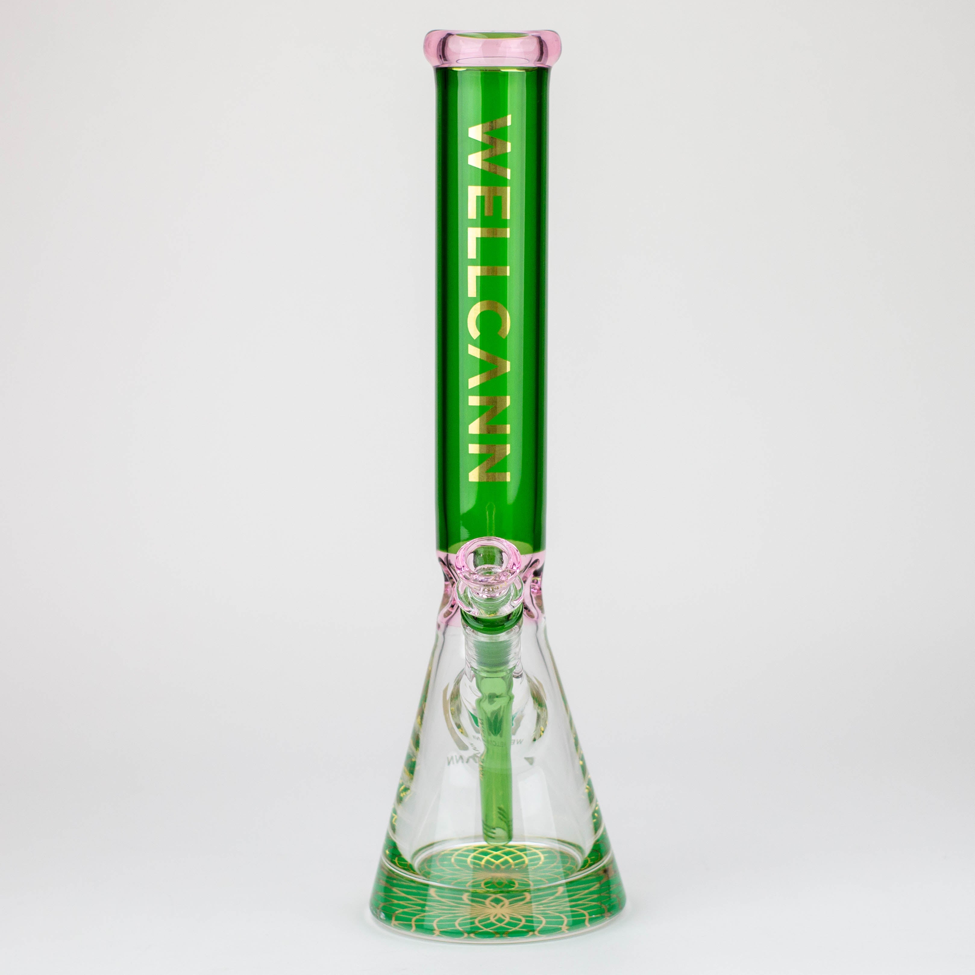 WellCann - 16" 7mm Coloured beaker bong with thick base