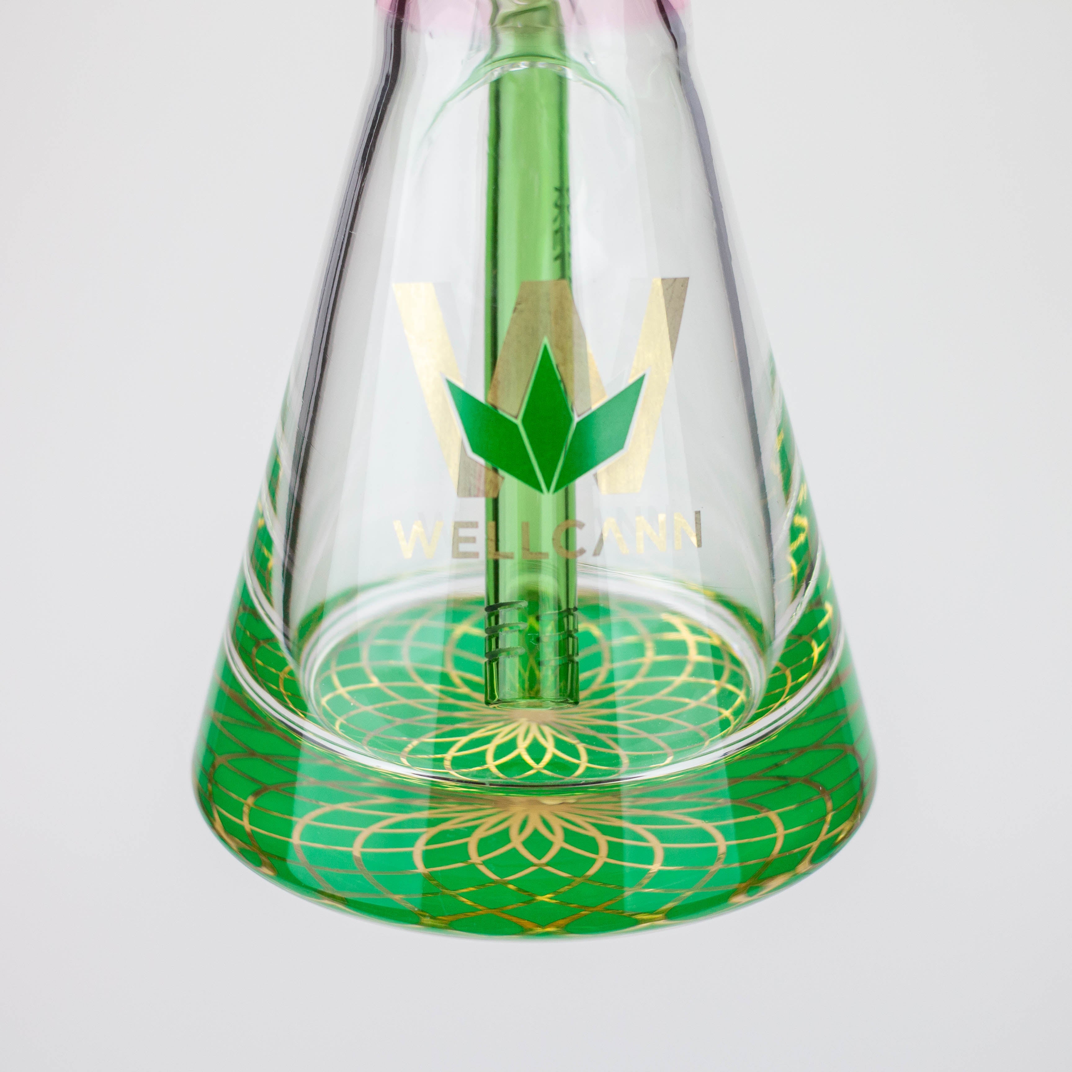 WellCann - 16" 7mm Coloured beaker bong with thick base