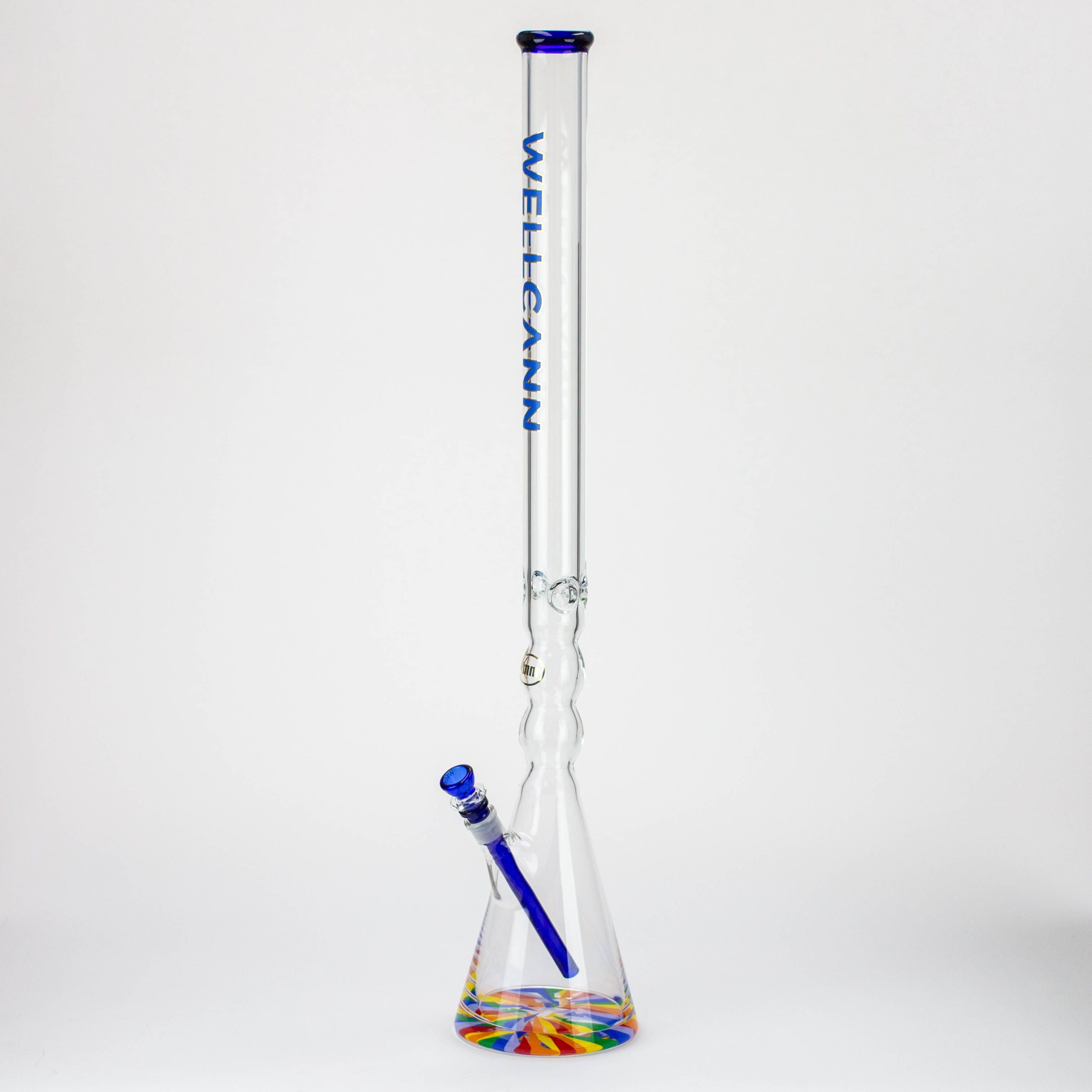 32" WellCann 7 mm curved tube beaker water bong with thick base