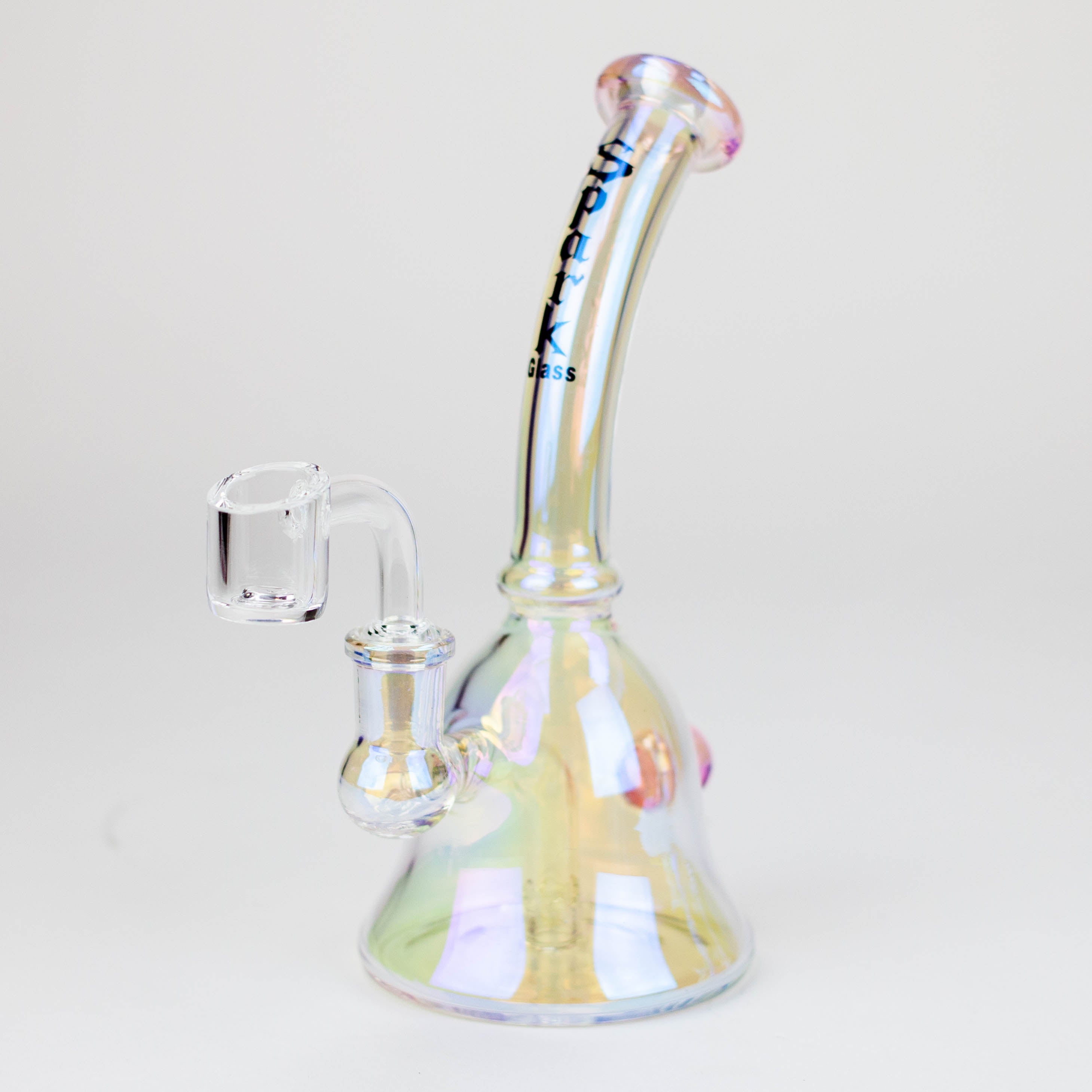 Spark | 6" 2-in-1 fixed 3 hole diffuser Electroplated  bell bubbler