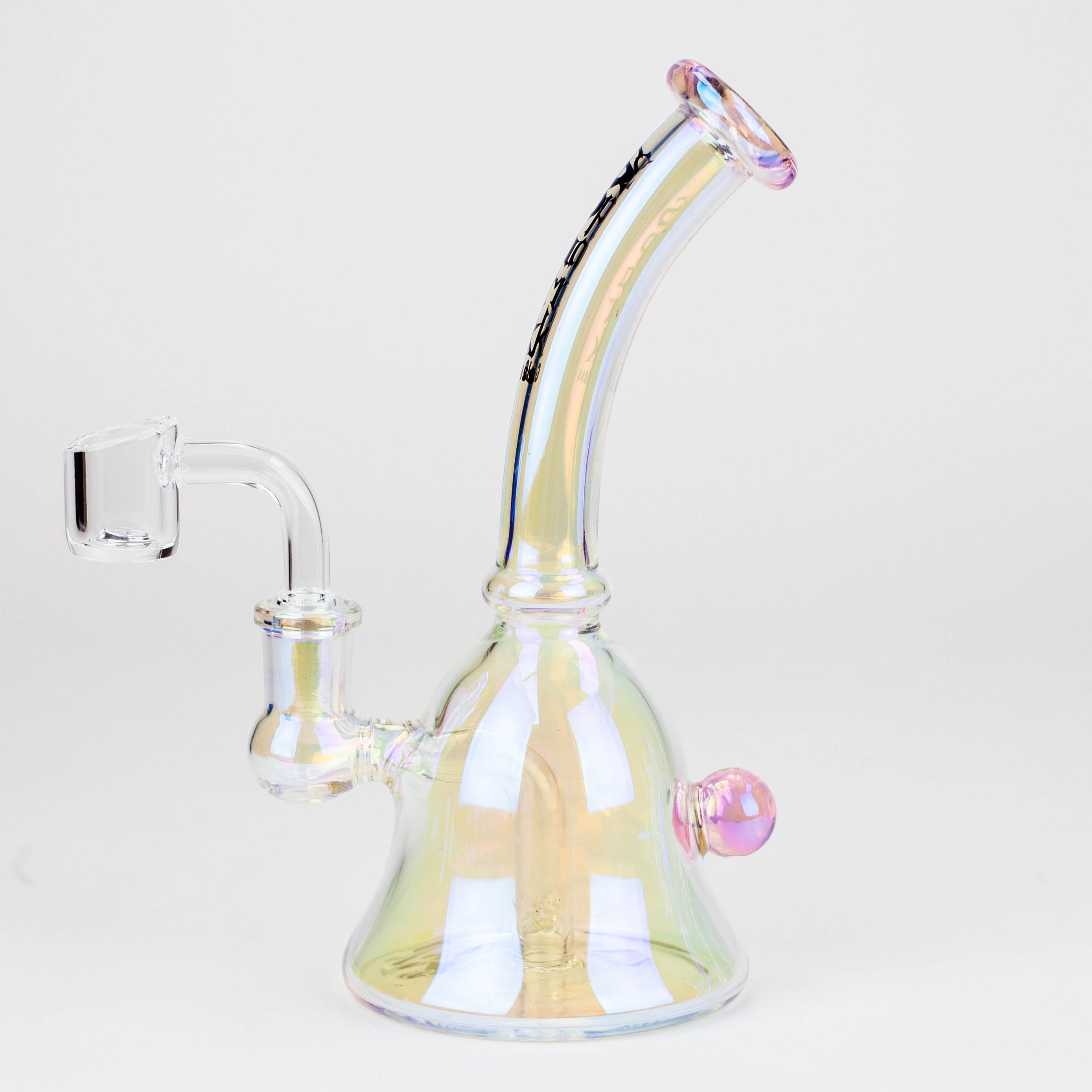 Spark | 6" 2-in-1 fixed 3 hole diffuser Electroplated  bell bubbler